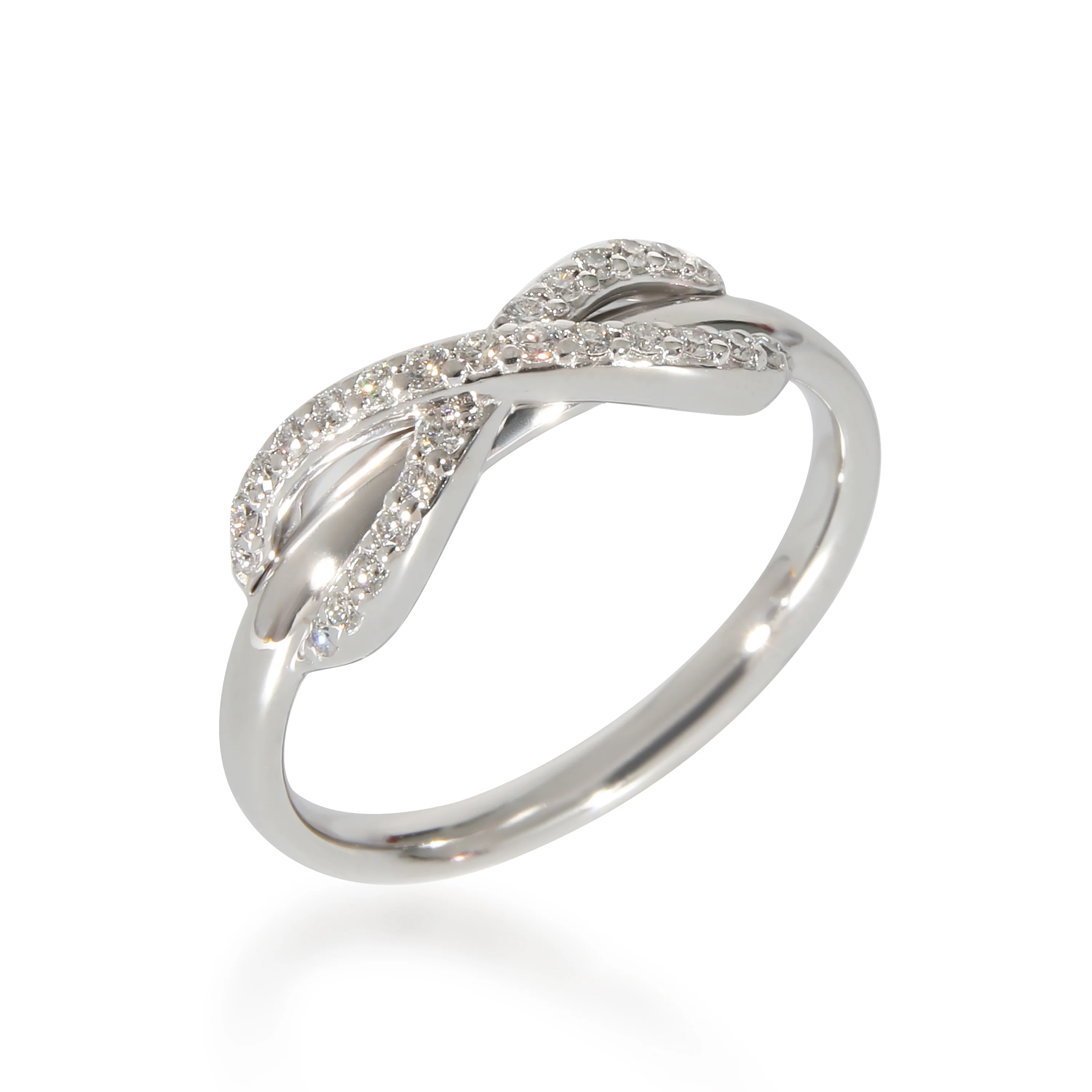 Tiffany & Co. Infinity Diamond Ring in 18K White Gold 0.13 CTW - Image 5
