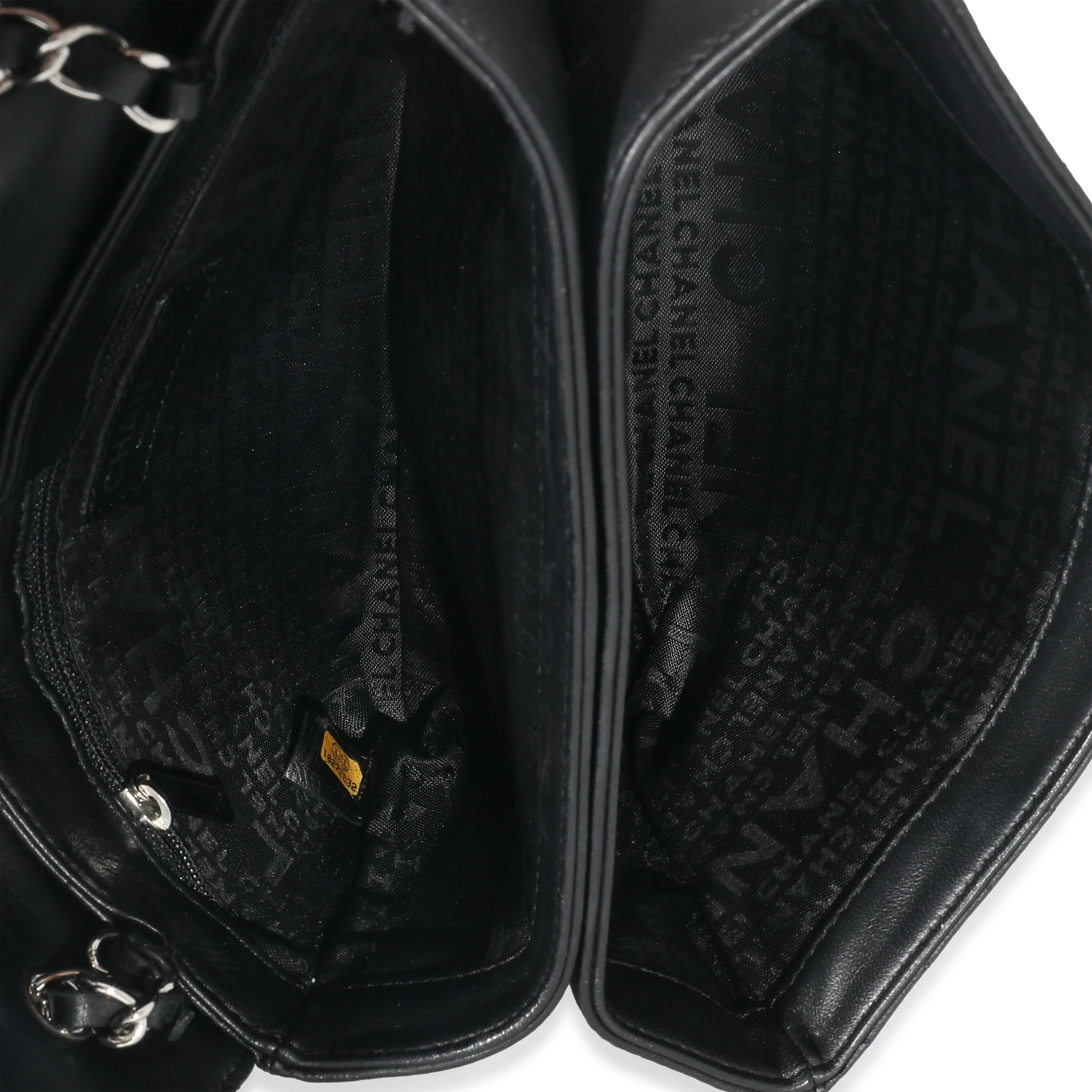 Chanel Black Lambskin No. 5 Camellia Flap Bag - Image 7