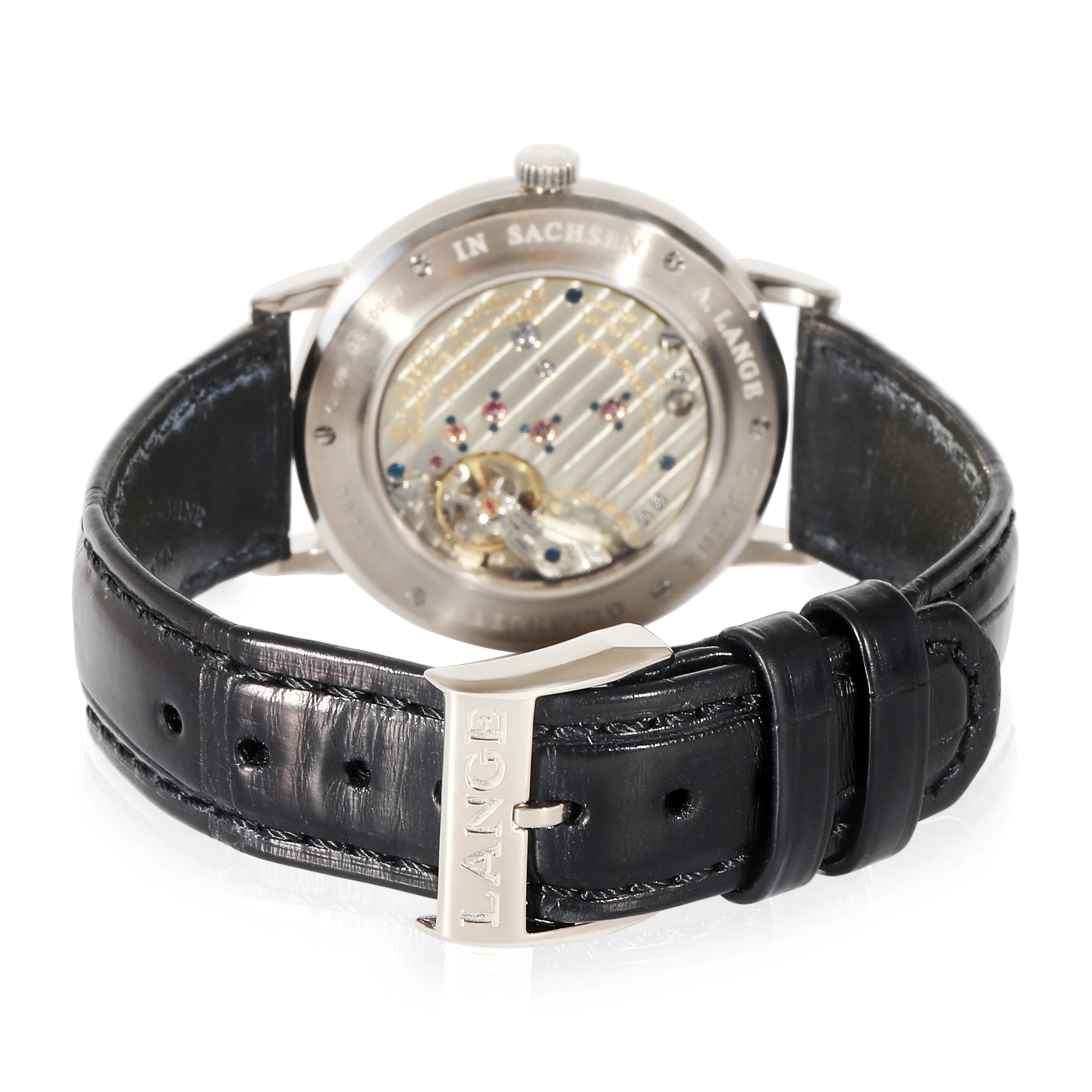 A. Lange & Sohne Saxonia 216.026 Mens Watch in 18kt White Gold - Image 4
