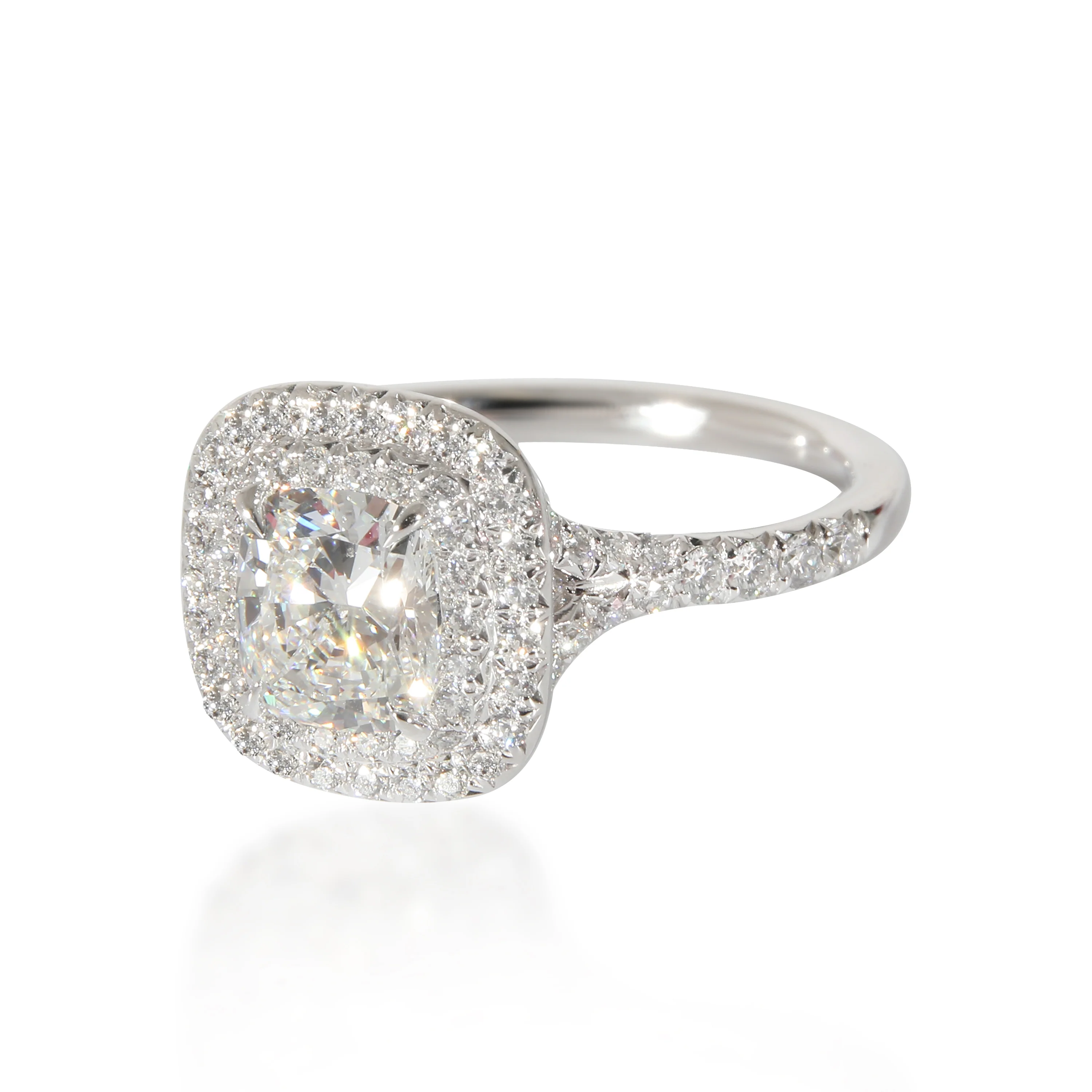 Tiffany & Co. Soleste Engagement Ring in  Platinum F IF 1.31 CTW - Image 2