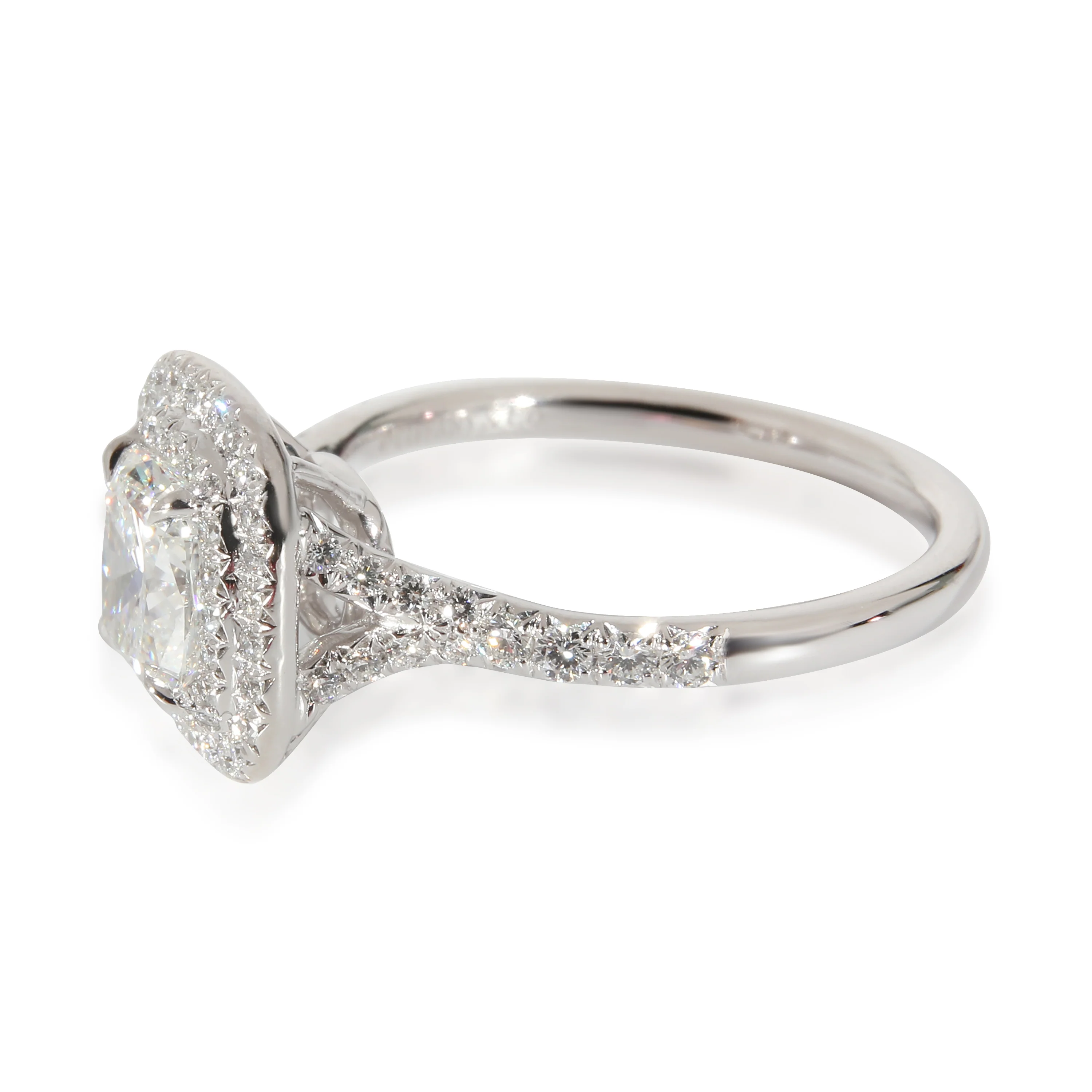 Tiffany & Co. Soleste Engagement Ring in  Platinum F IF 1.31 CTW - Image 3