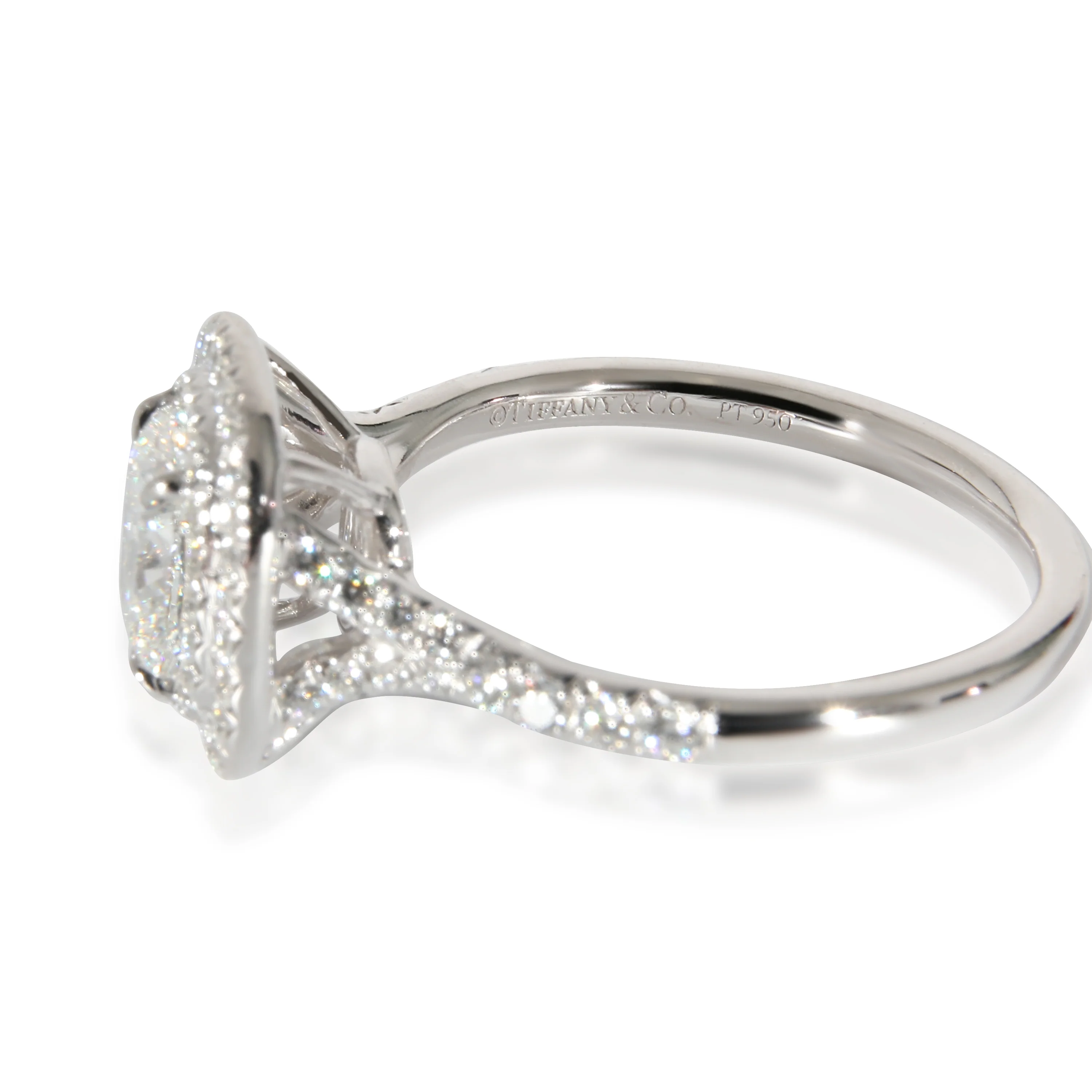 Tiffany & Co. Soleste Engagement Ring in  Platinum F IF 1.31 CTW - Image 4