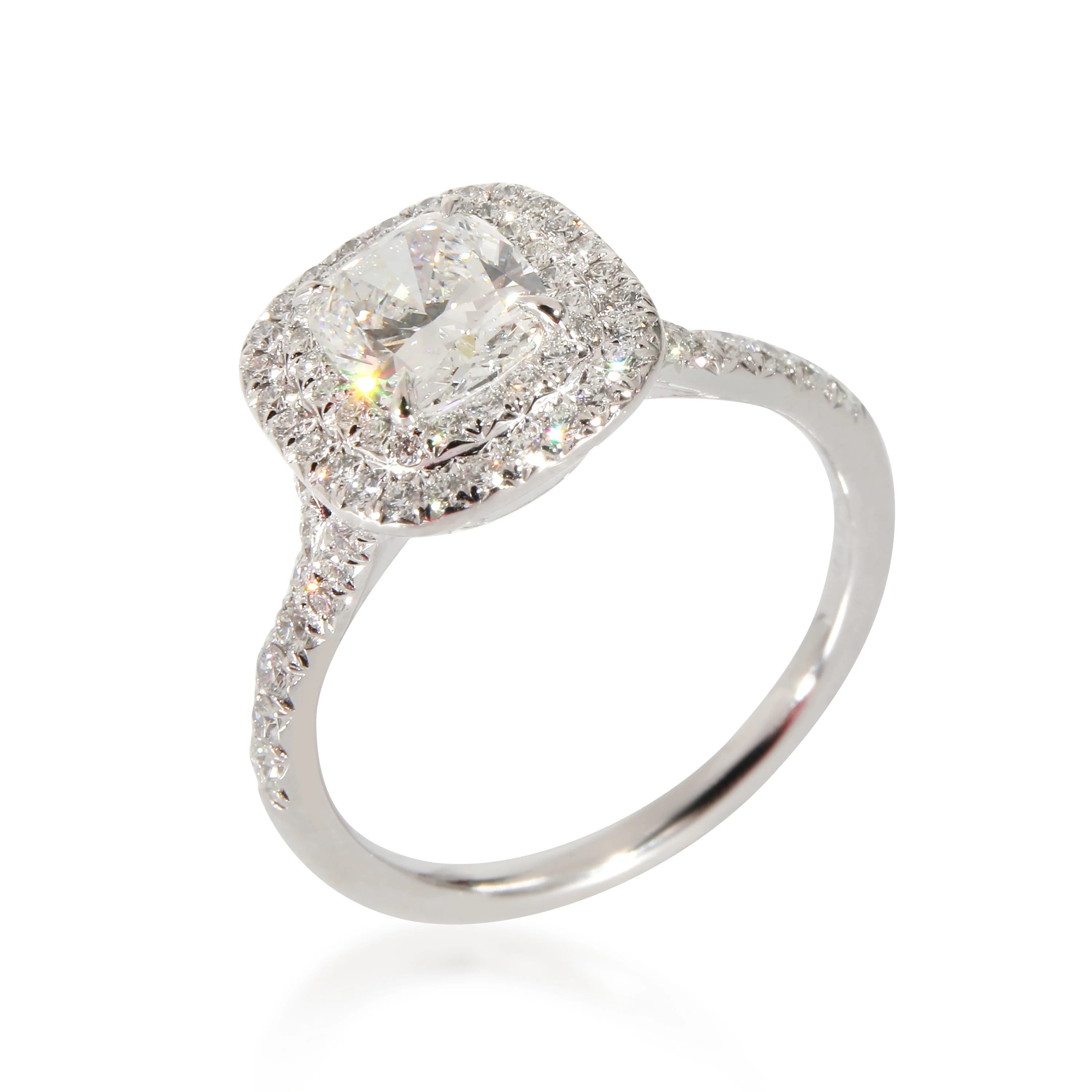 Tiffany & Co. Soleste Engagement Ring in  Platinum F IF 1.31 CTW - Image 5