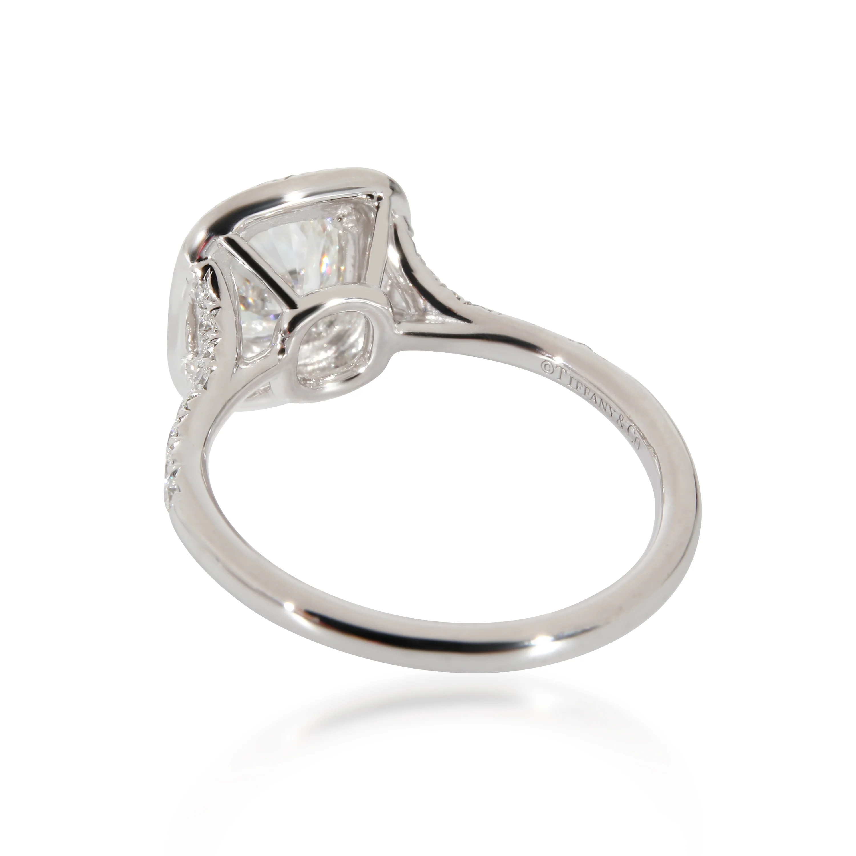 Tiffany & Co. Soleste Engagement Ring in  Platinum F IF 1.31 CTW - Image 7