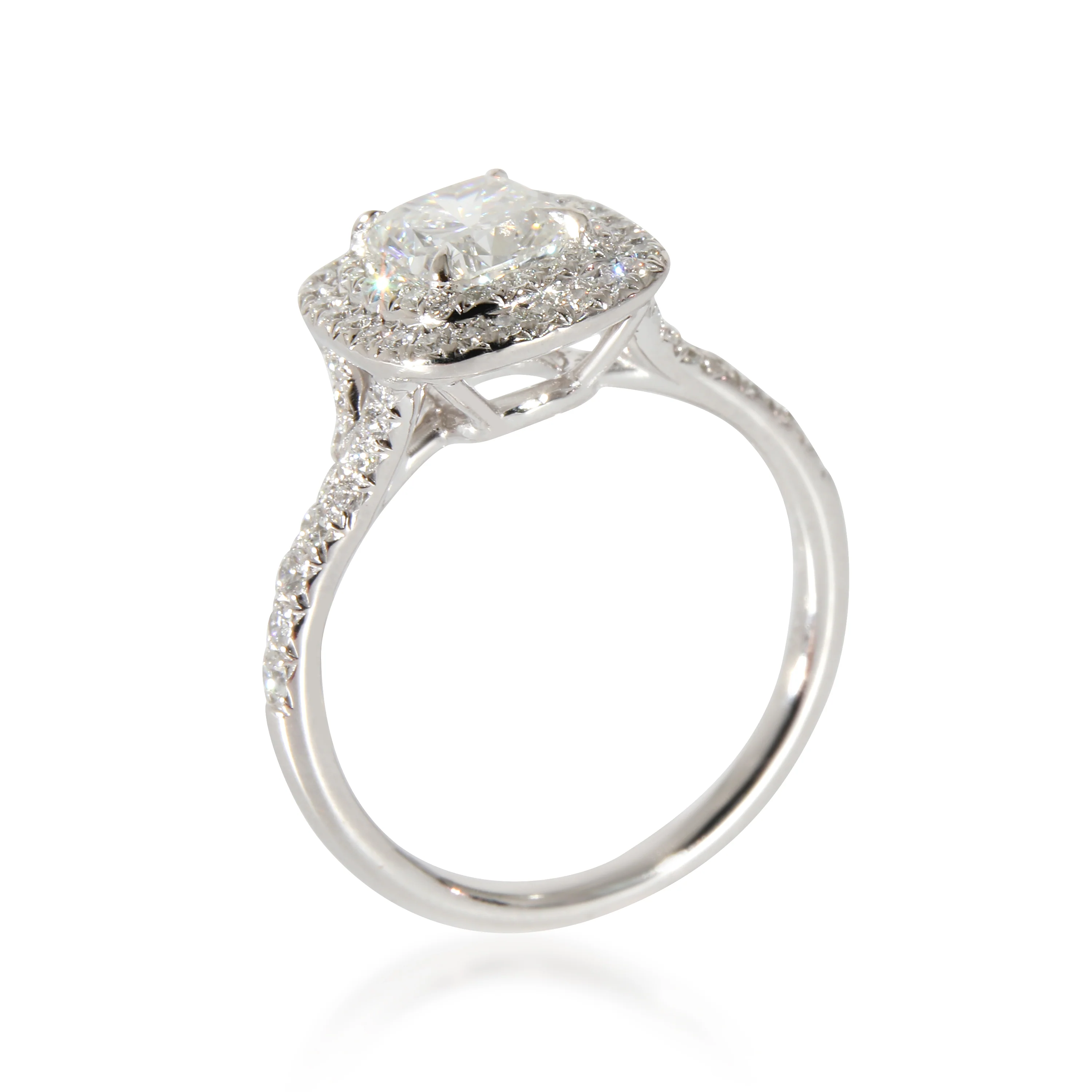 Tiffany & Co. Soleste Engagement Ring in  Platinum F IF 1.31 CTW - Image 8