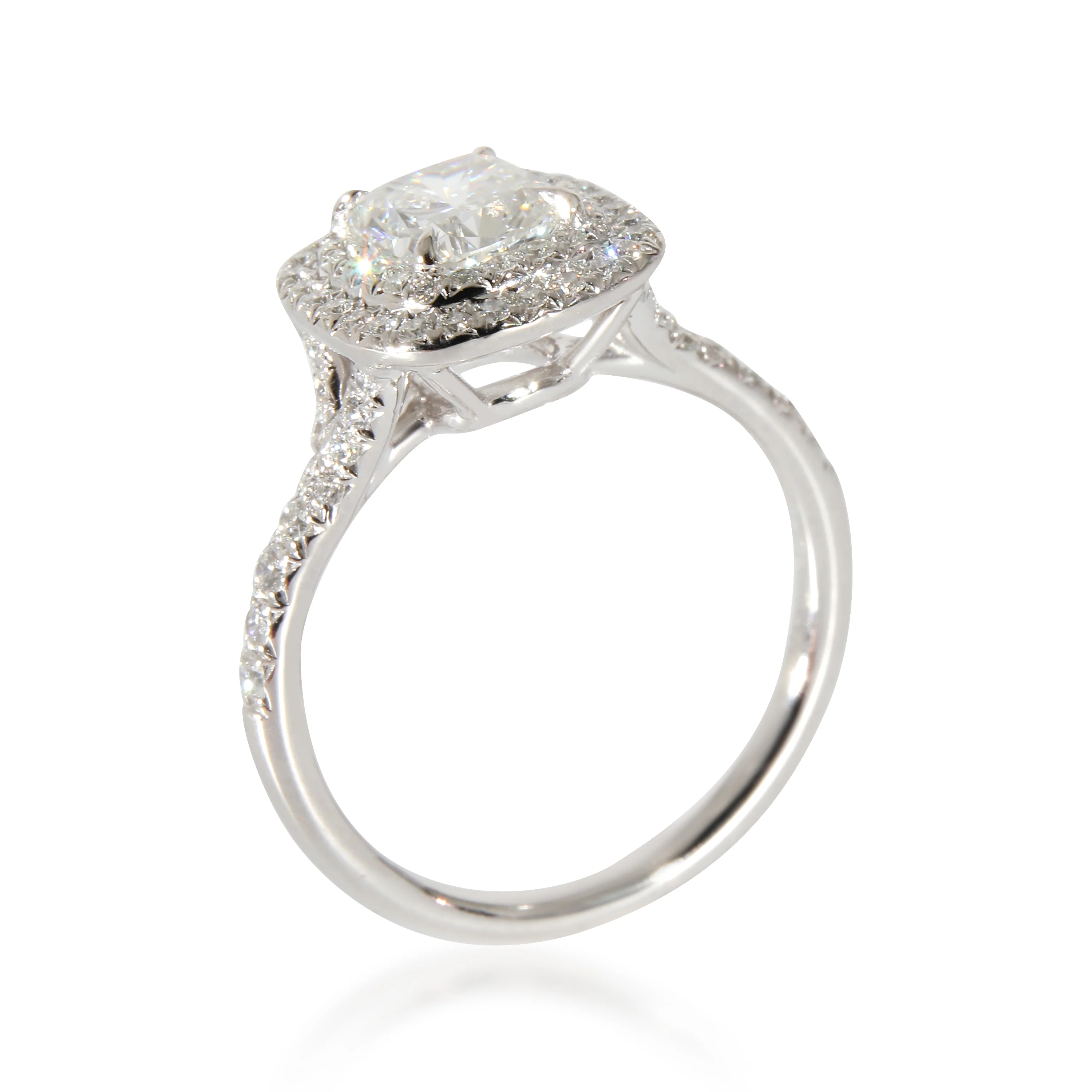 Tiffany & Co. Soleste Engagement Ring in  Platinum F IF 1.31 CTW - Image 9