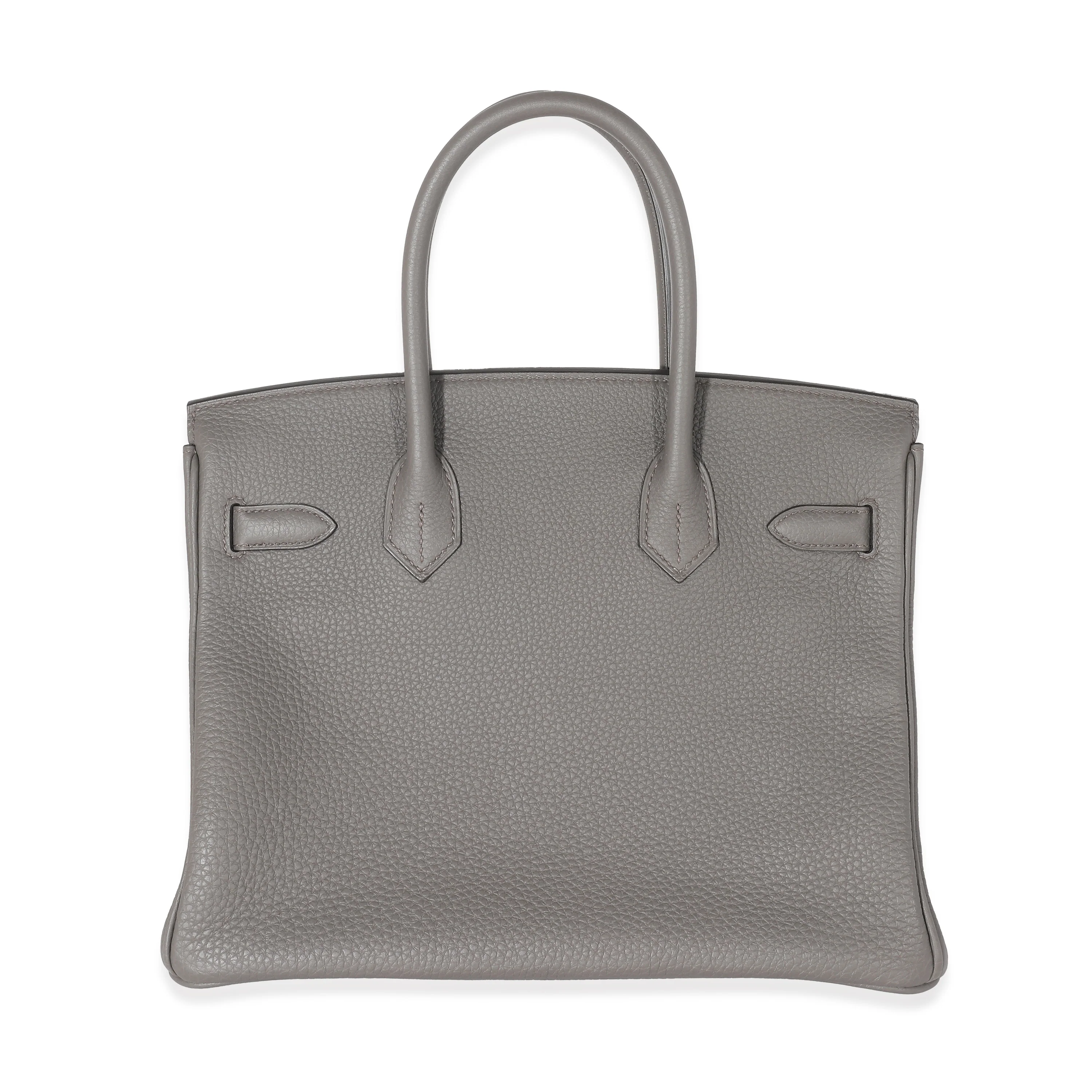 Hermès Gris Etain Togo Birkin 30 PHW - Image 3