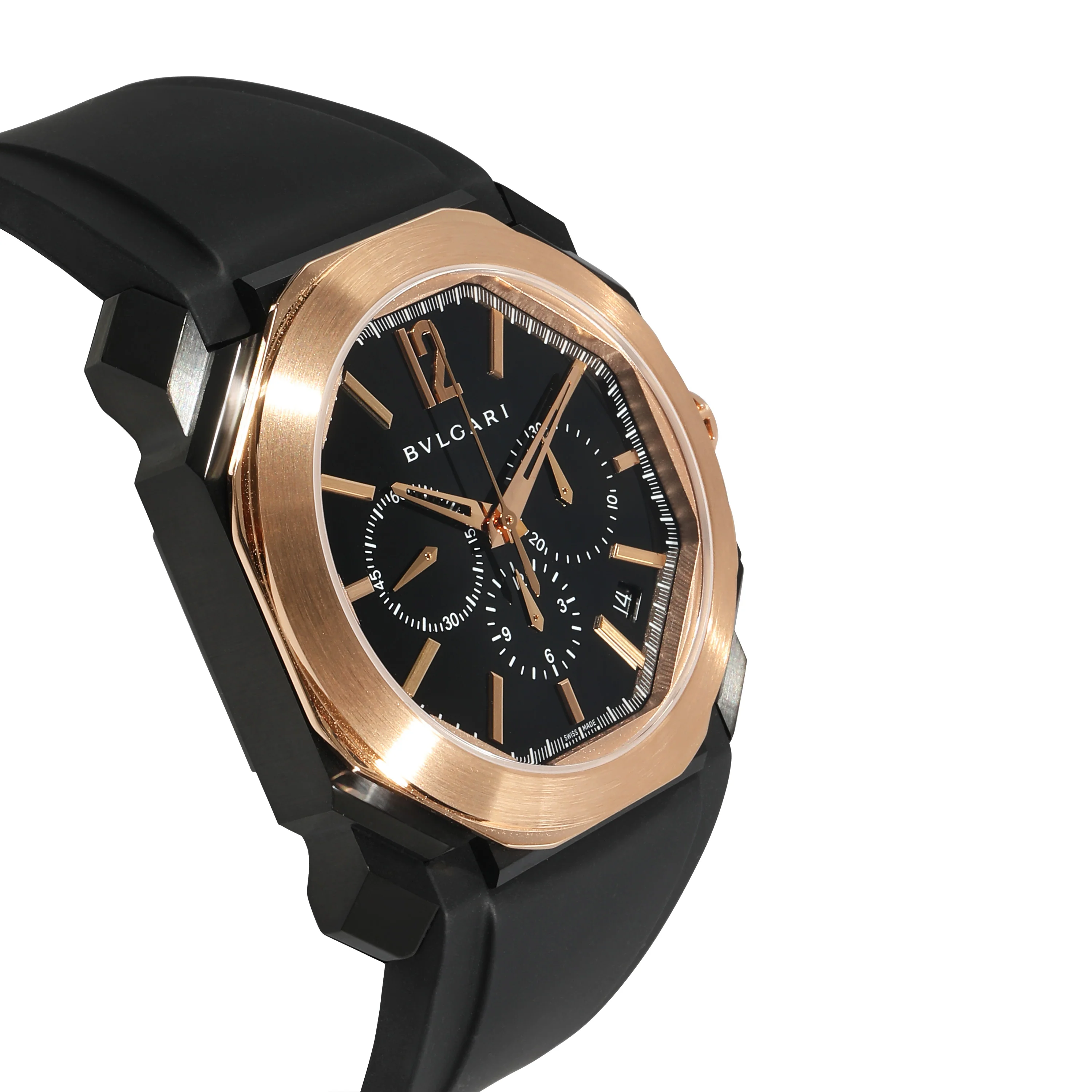 Octo Chrono 102488 Mens Watch in 18k Rose Gold/Stainless Steel - Image 2