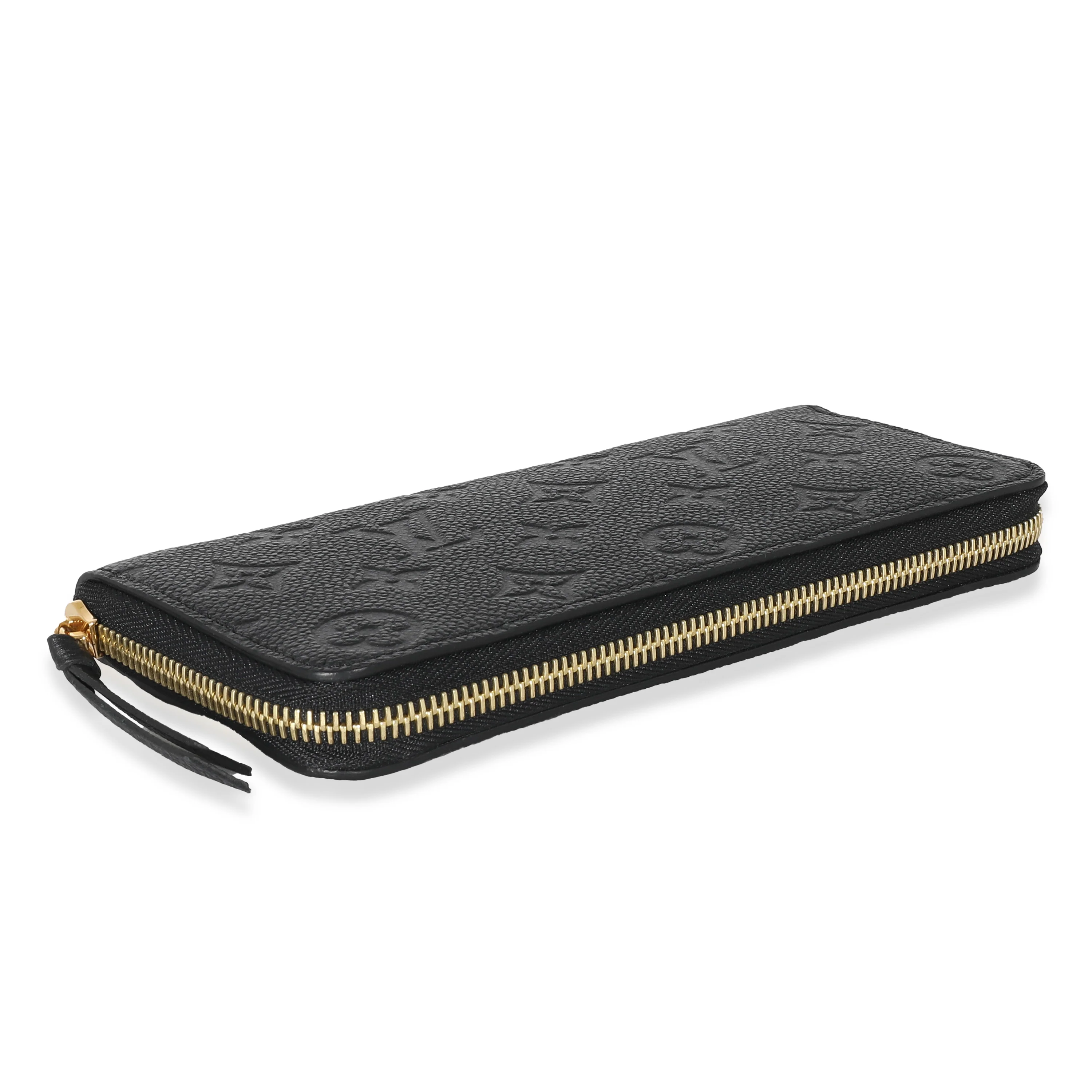 Louis Vuitton Black Monogram Empreinte Clemence Wallet - Image 4