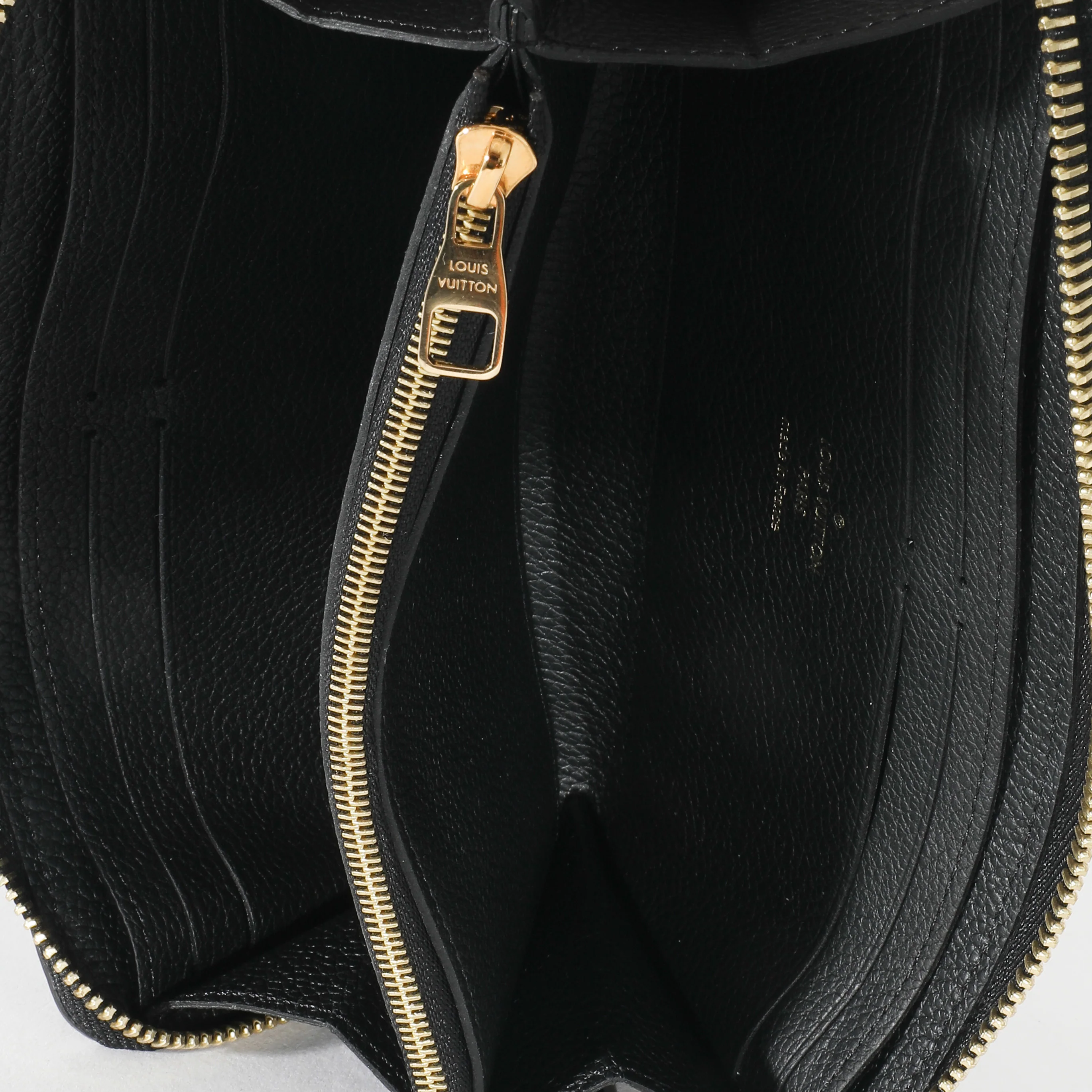Louis Vuitton Black Monogram Empreinte Clemence Wallet - Image 7