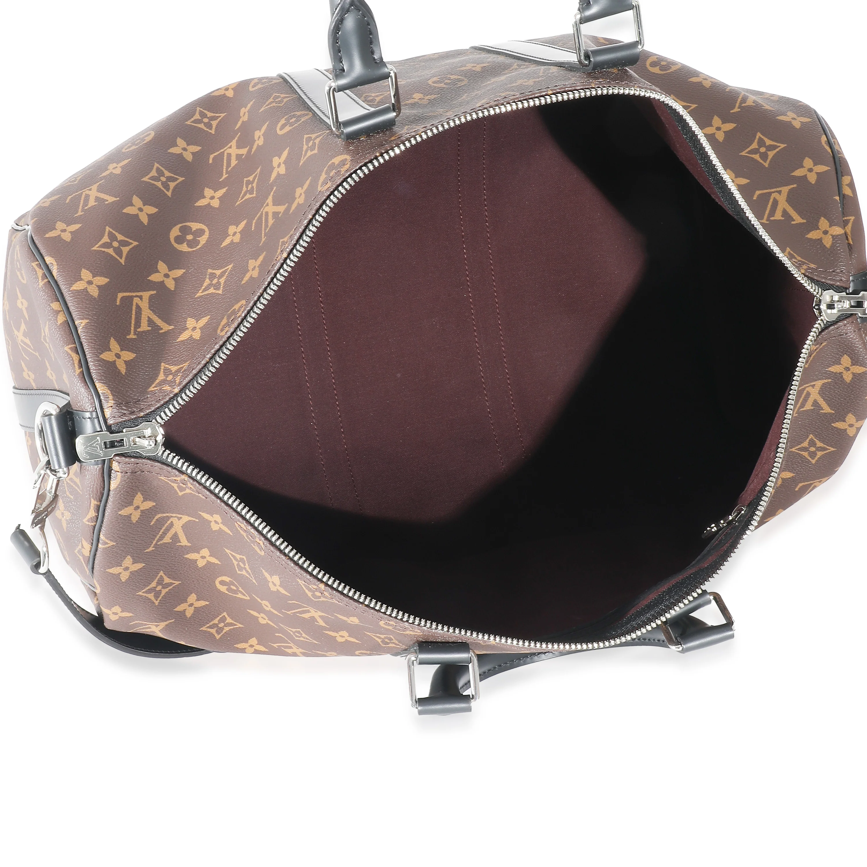 Louis Vuitton Monogram Macassar Canvas Keepall Bandoulière 45 - Image 6