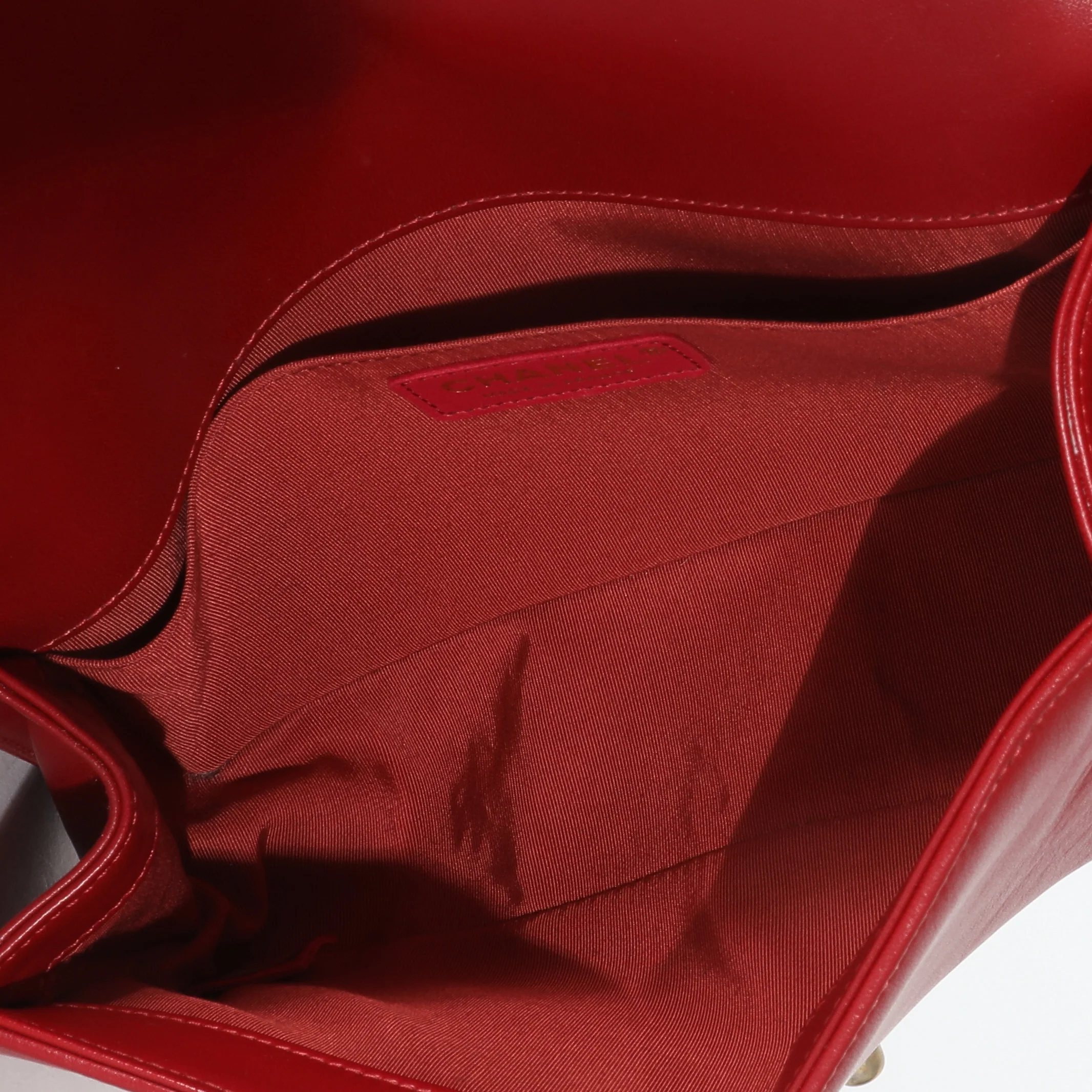 Chanel Burgundy Quilted Lambskin Medium Boy Bag - Image 8