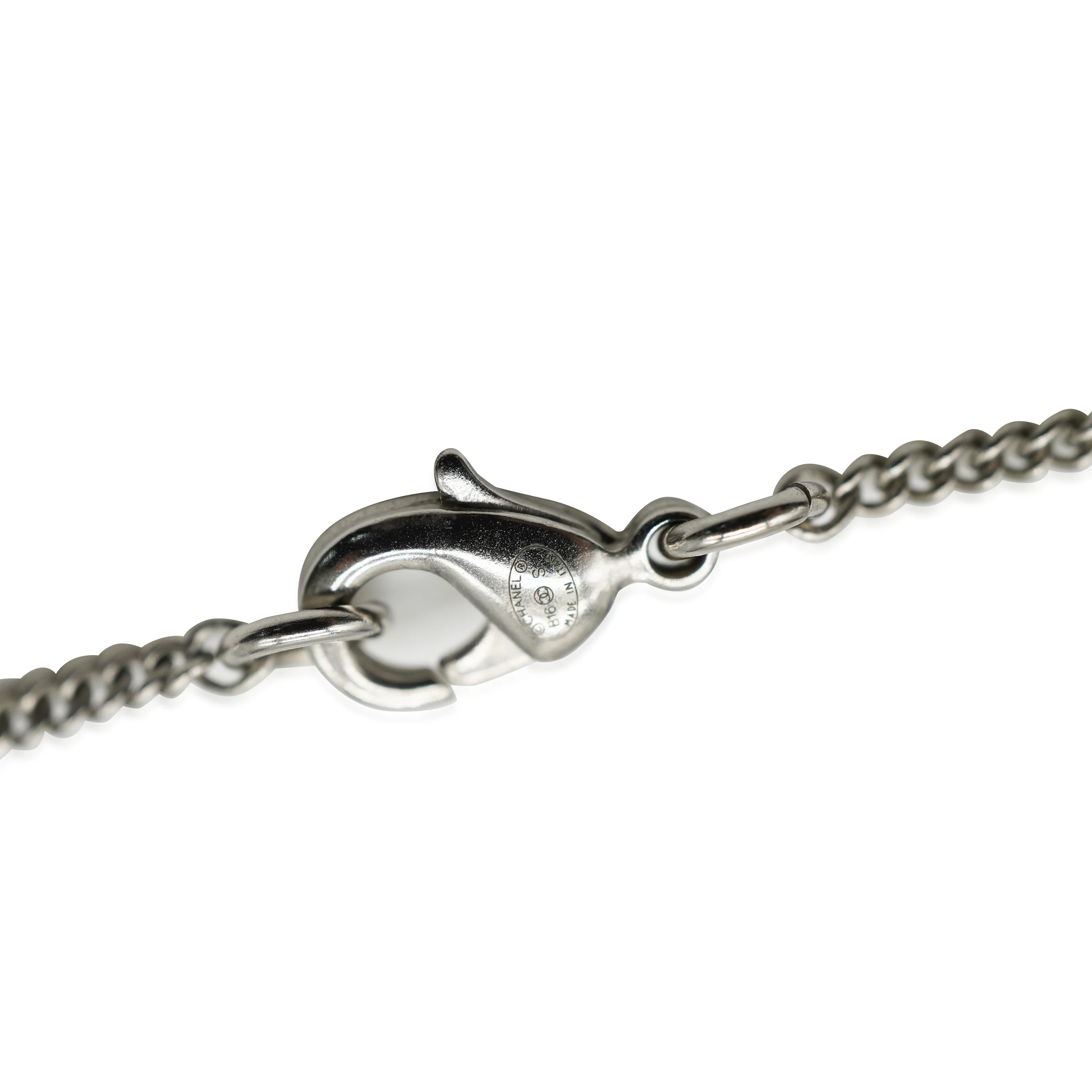 2016 CC Strass Silver Tone Pendant On Chain - Image 3