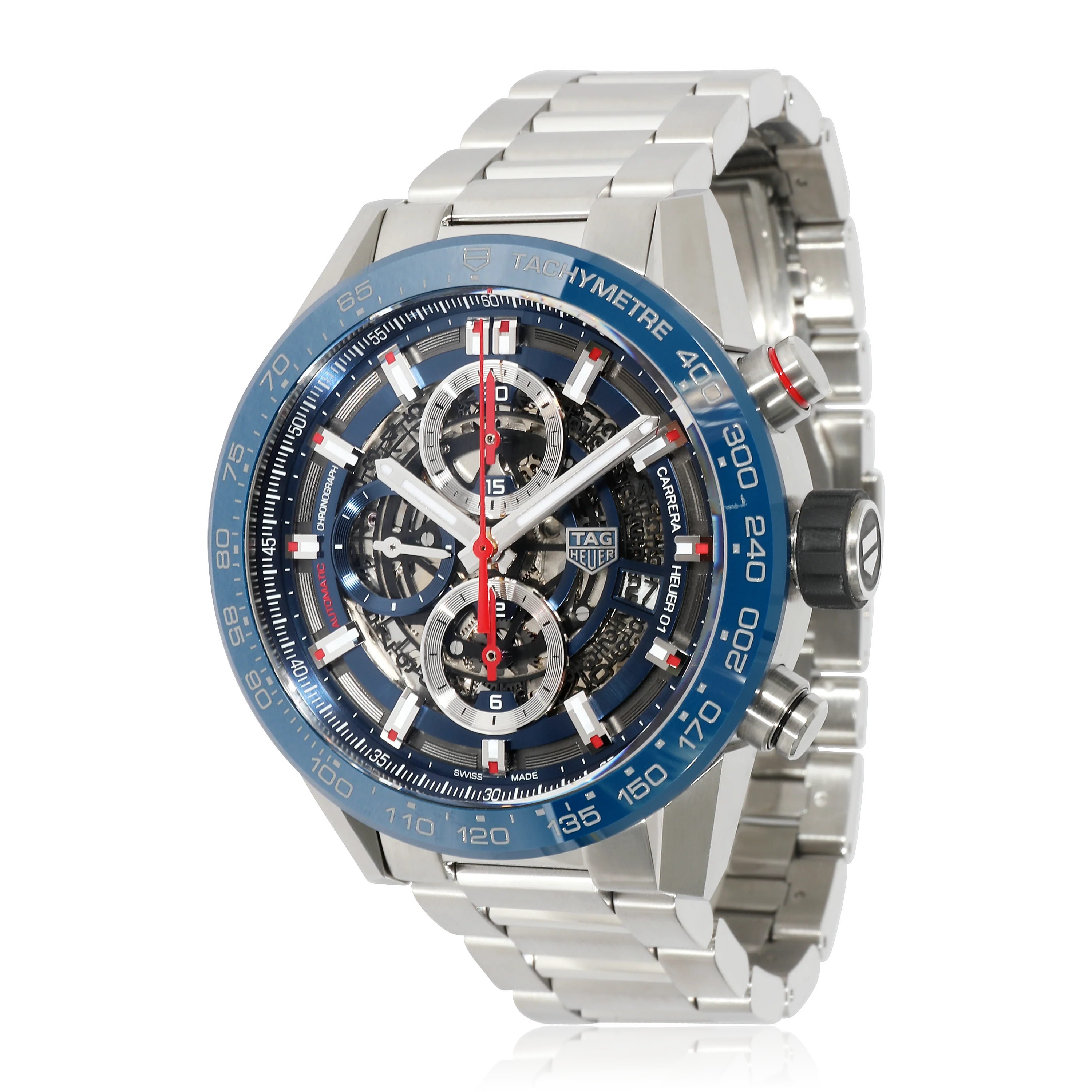 Tag Heuer Carrera Calibre 01 CAR20IT.BA0766 Mens Watch in Stainless Steel/Cera