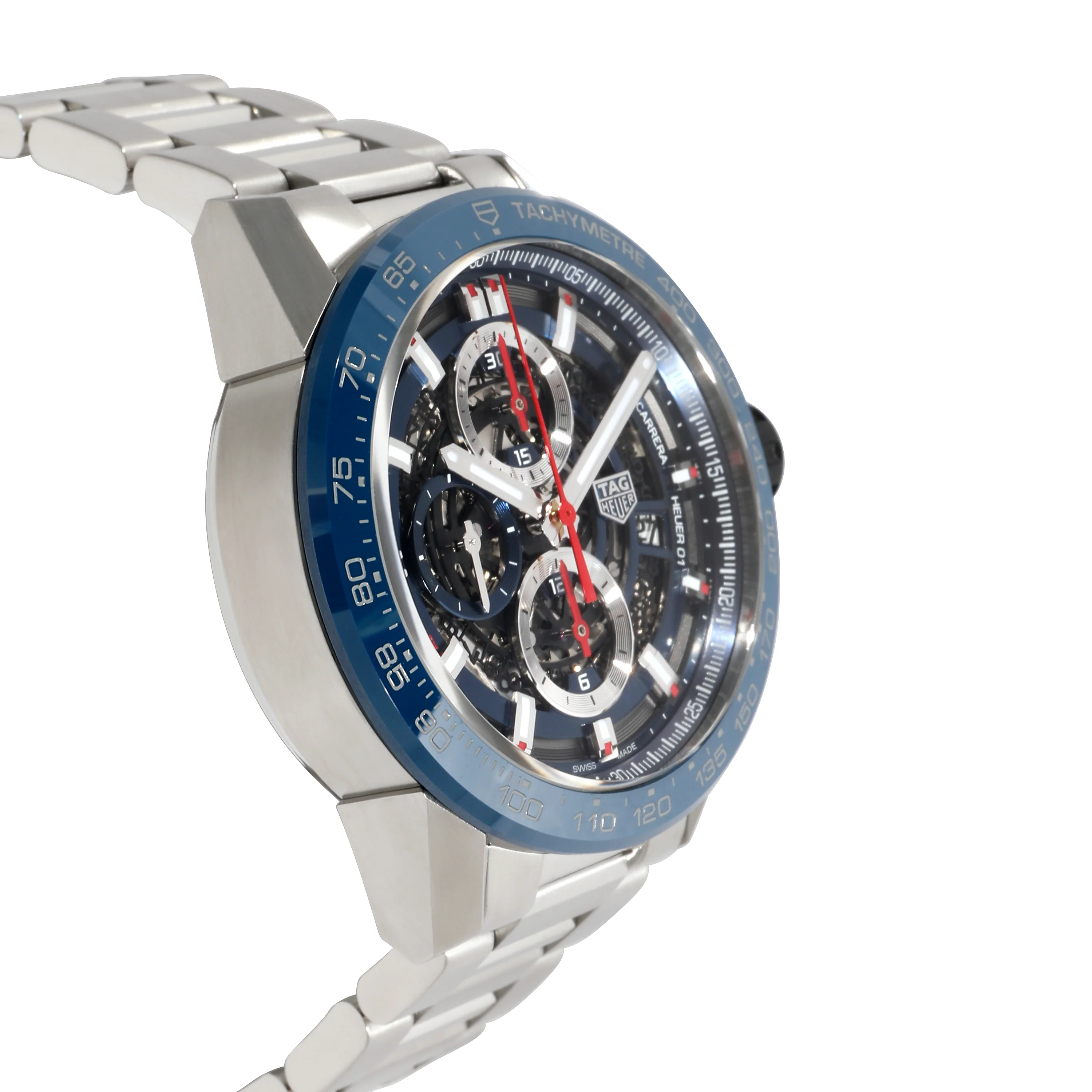 Tag Heuer Carrera Calibre 01 CAR20IT.BA0766 Mens Watch in Stainless Steel/Cera - Image 2
