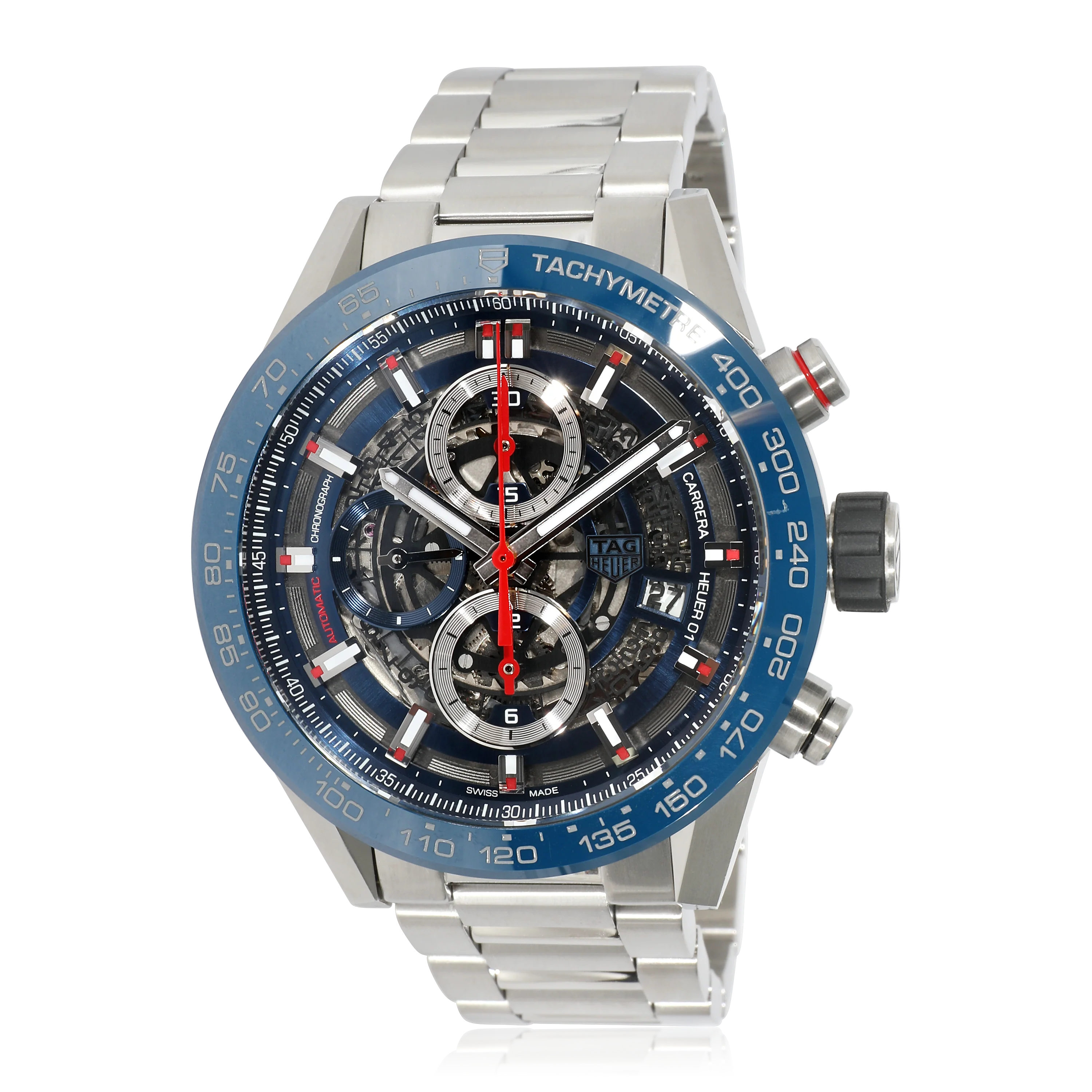 Tag Heuer Carrera Calibre 01 CAR20IT.BA0766 Mens Watch in Stainless Steel/Cera - Image 5