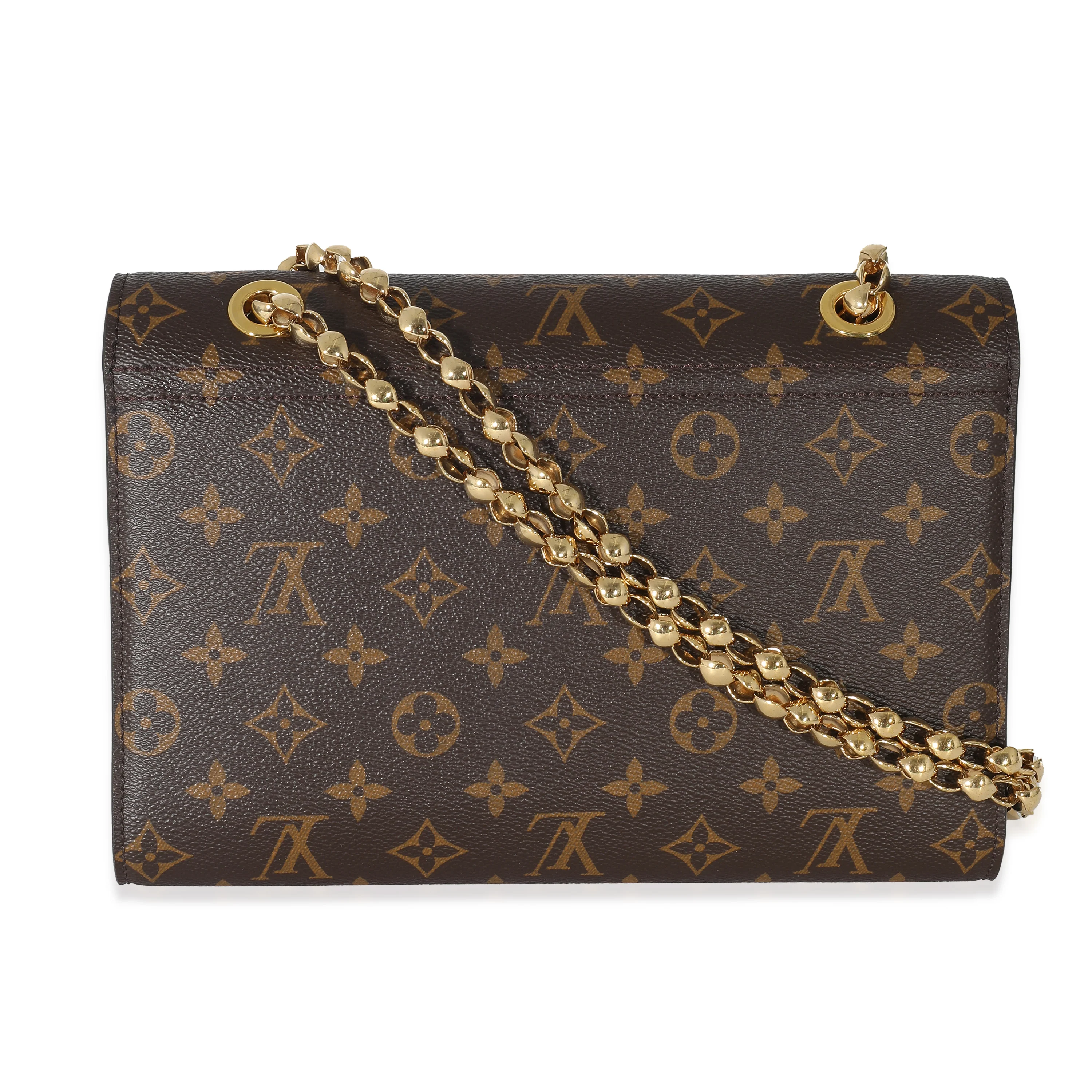 Louis Vuitton Black Taurillon Monogram Canvas Victoire Chain Bag - Image 3
