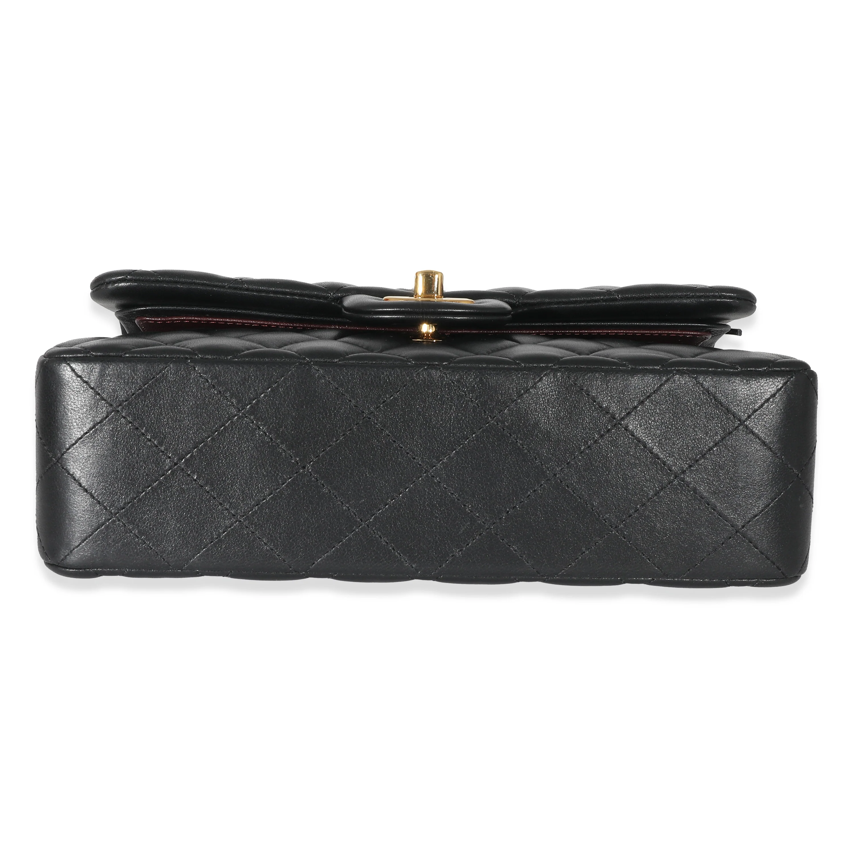 Chanel Black Quilted Lambskin Small Classic Flap Bag - Image 5