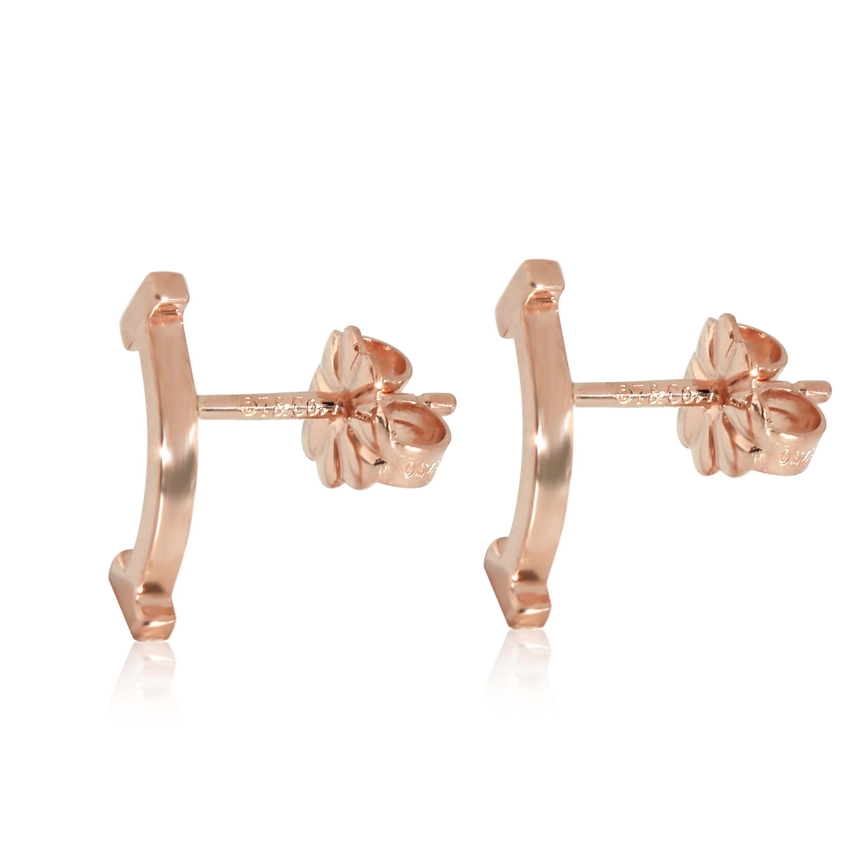 Tiffany & Co. Tiffany T Earrings in 18k Rose Gold - Image 2