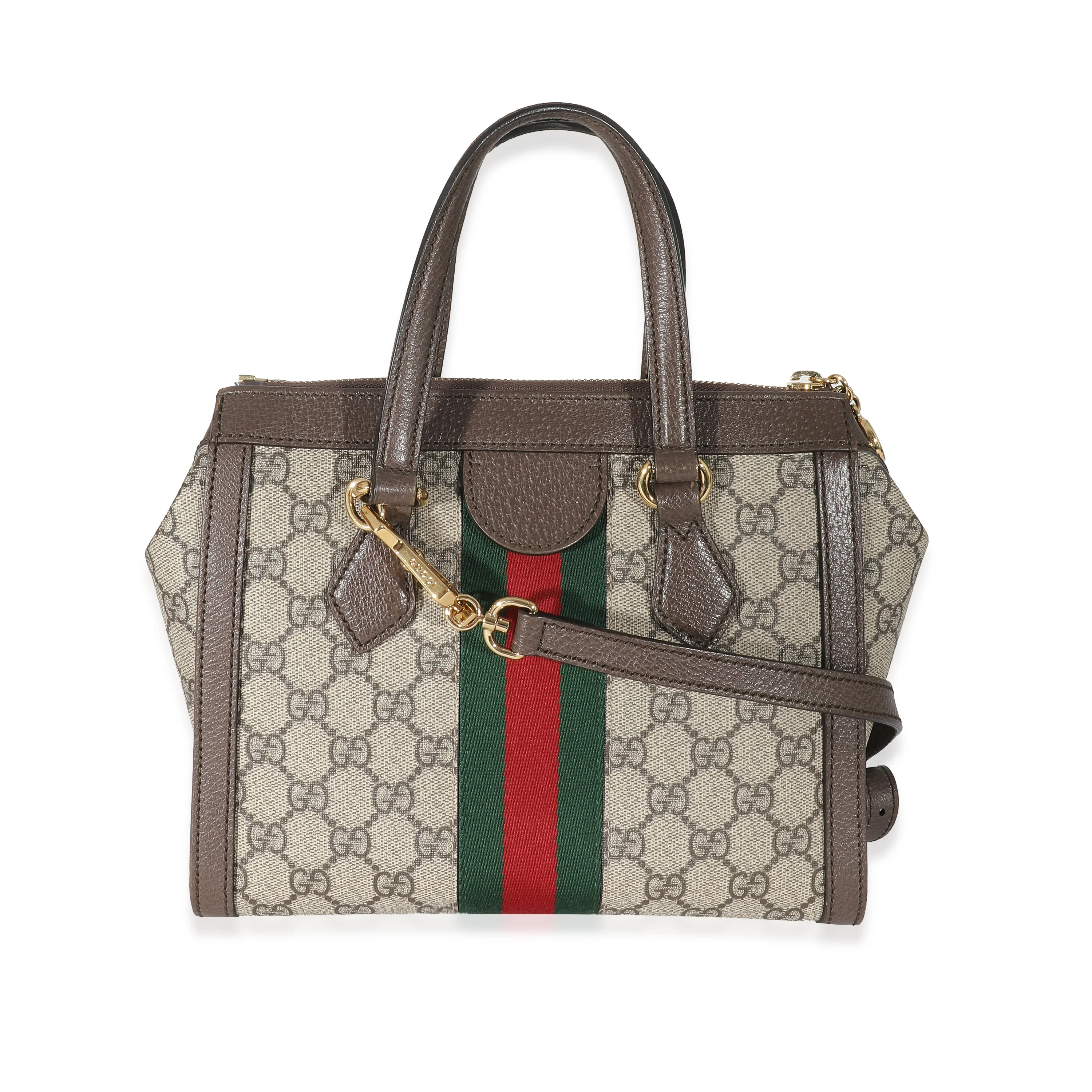 Beige GG Supreme Small Ophidia Tote - Image 3