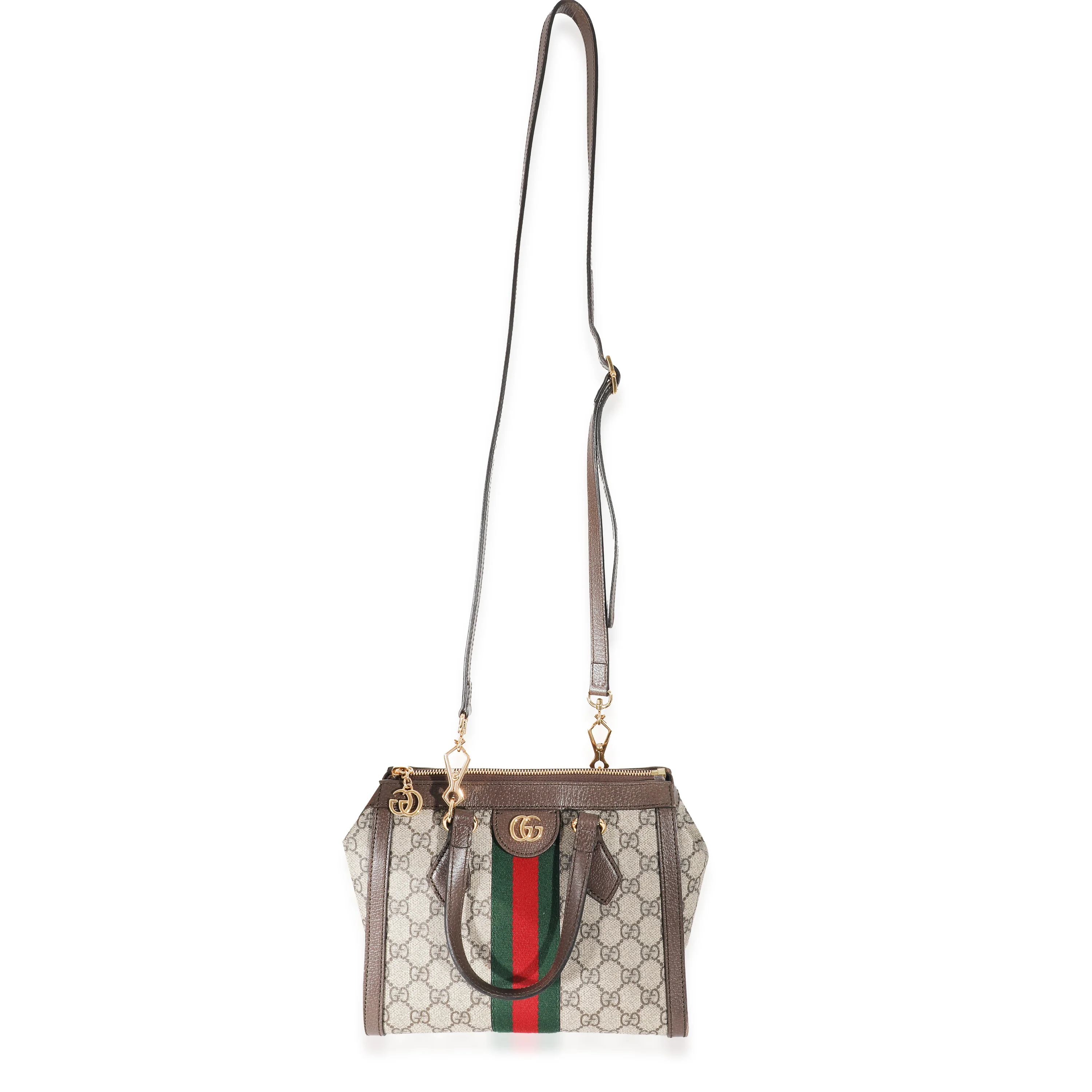 Beige GG Supreme Small Ophidia Tote - Image 4