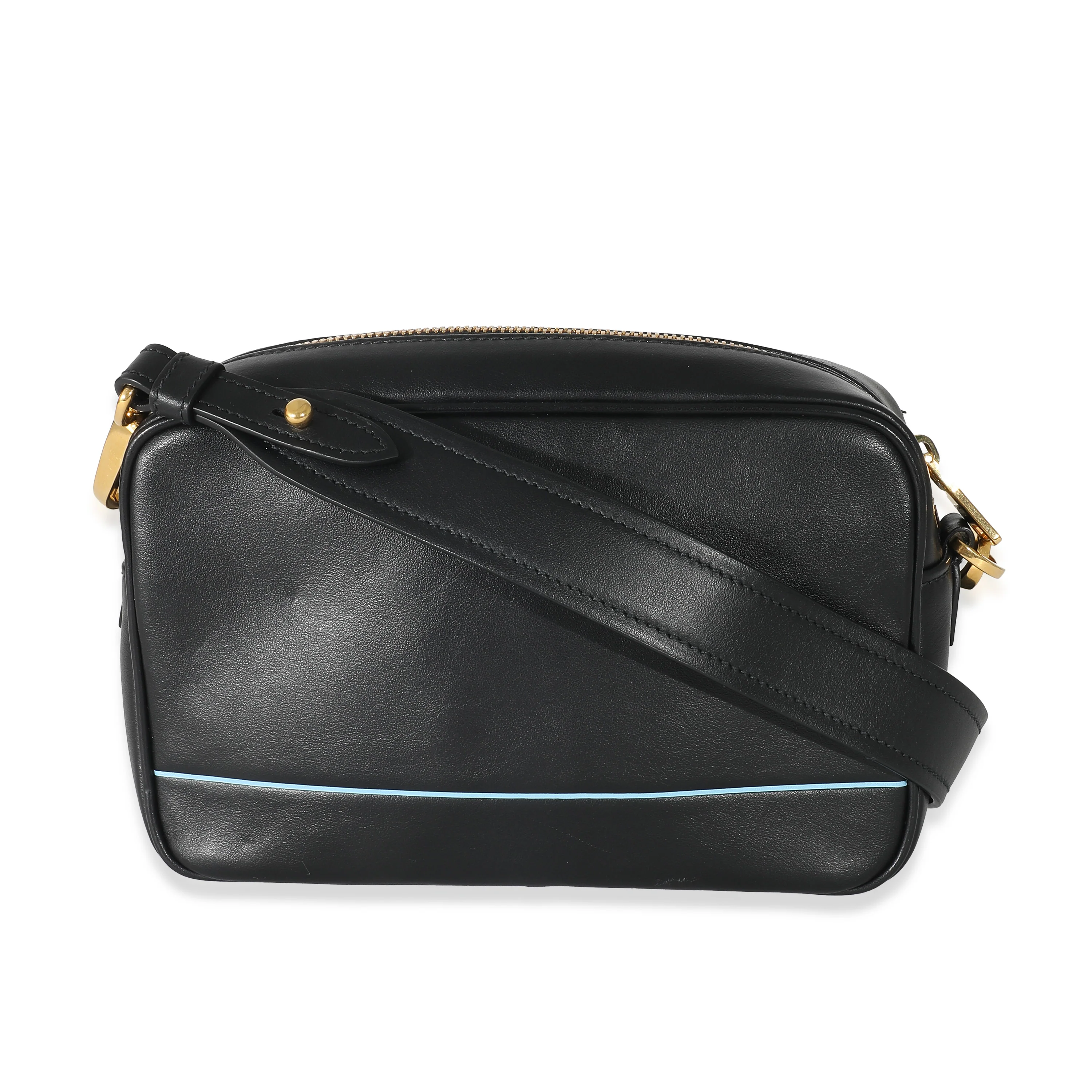 Prada Black City Calf Mirage Camera Bag - Image 3