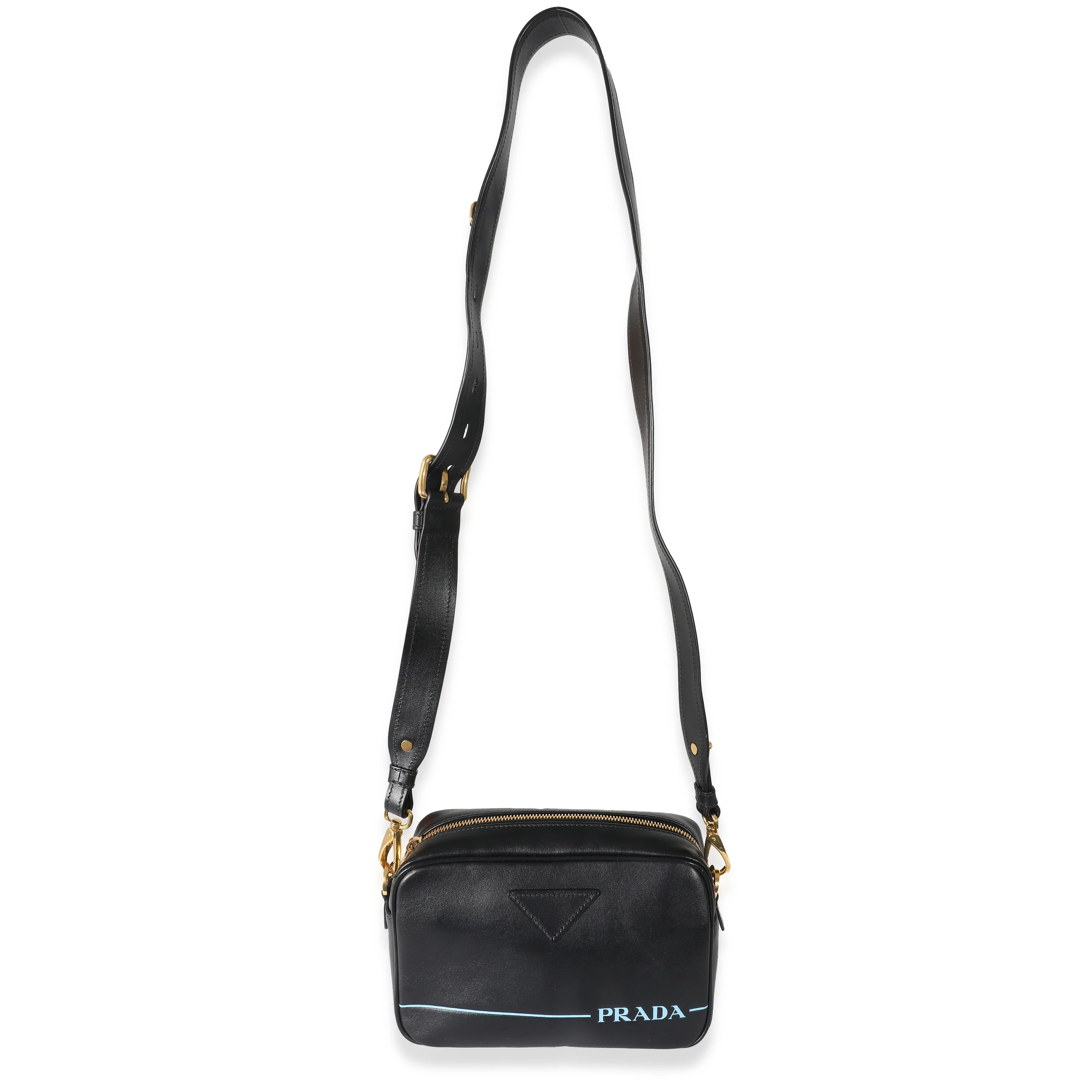 Prada Black City Calf Mirage Camera Bag - Image 8