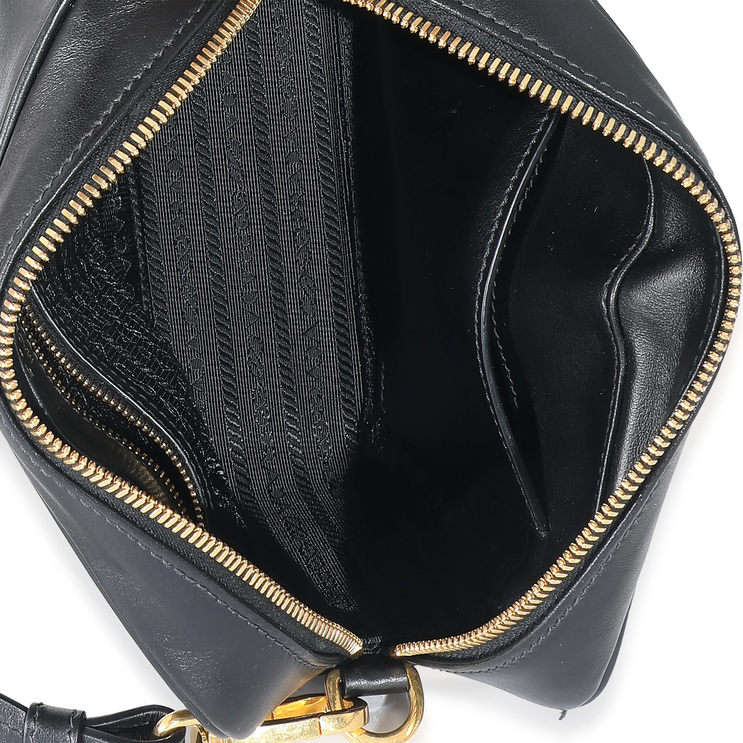 Prada Black City Calf Mirage Camera Bag - Image 9