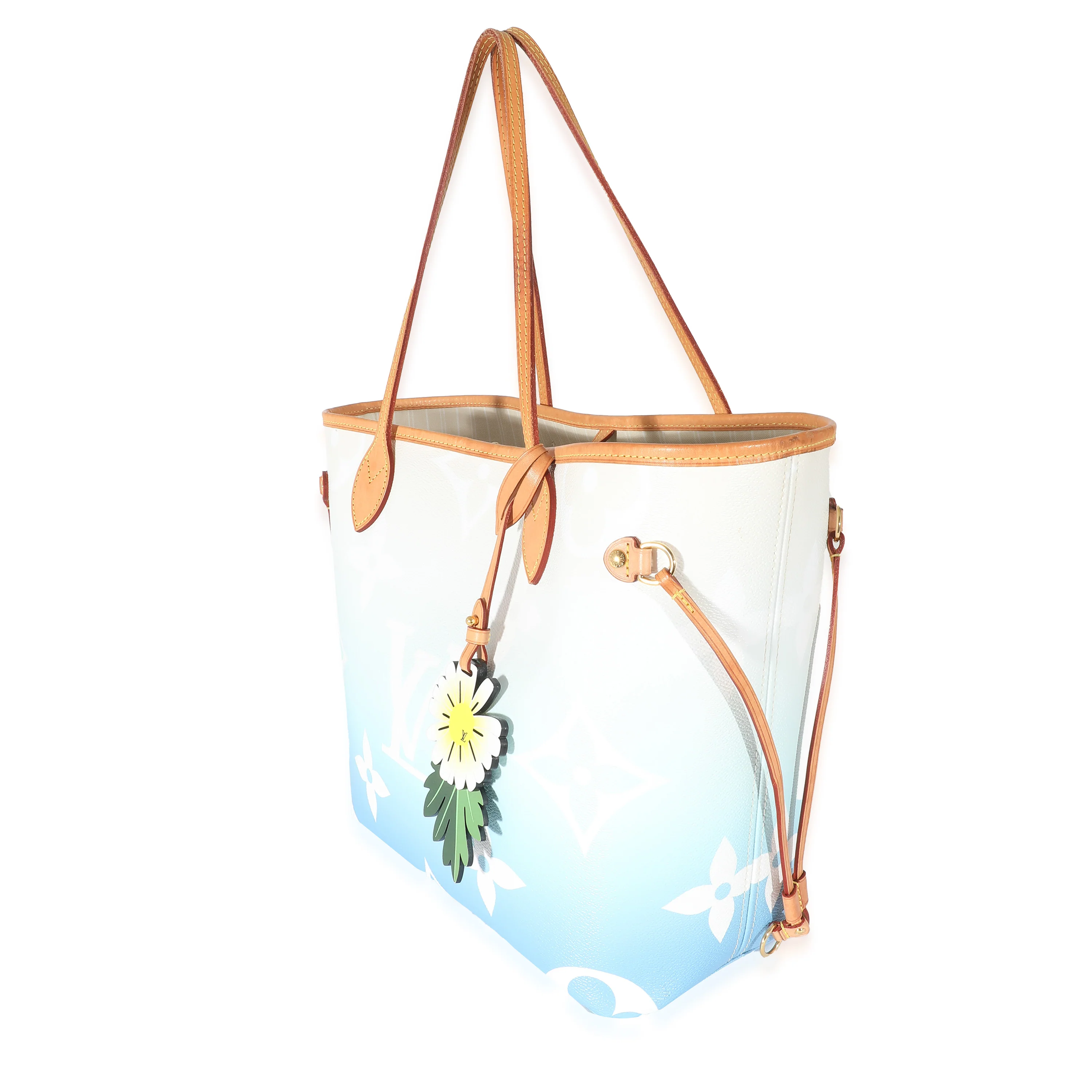 Louis Vuitton Blue White Giant Monogram Canvas By The Pool Neverfull MM - Image 2