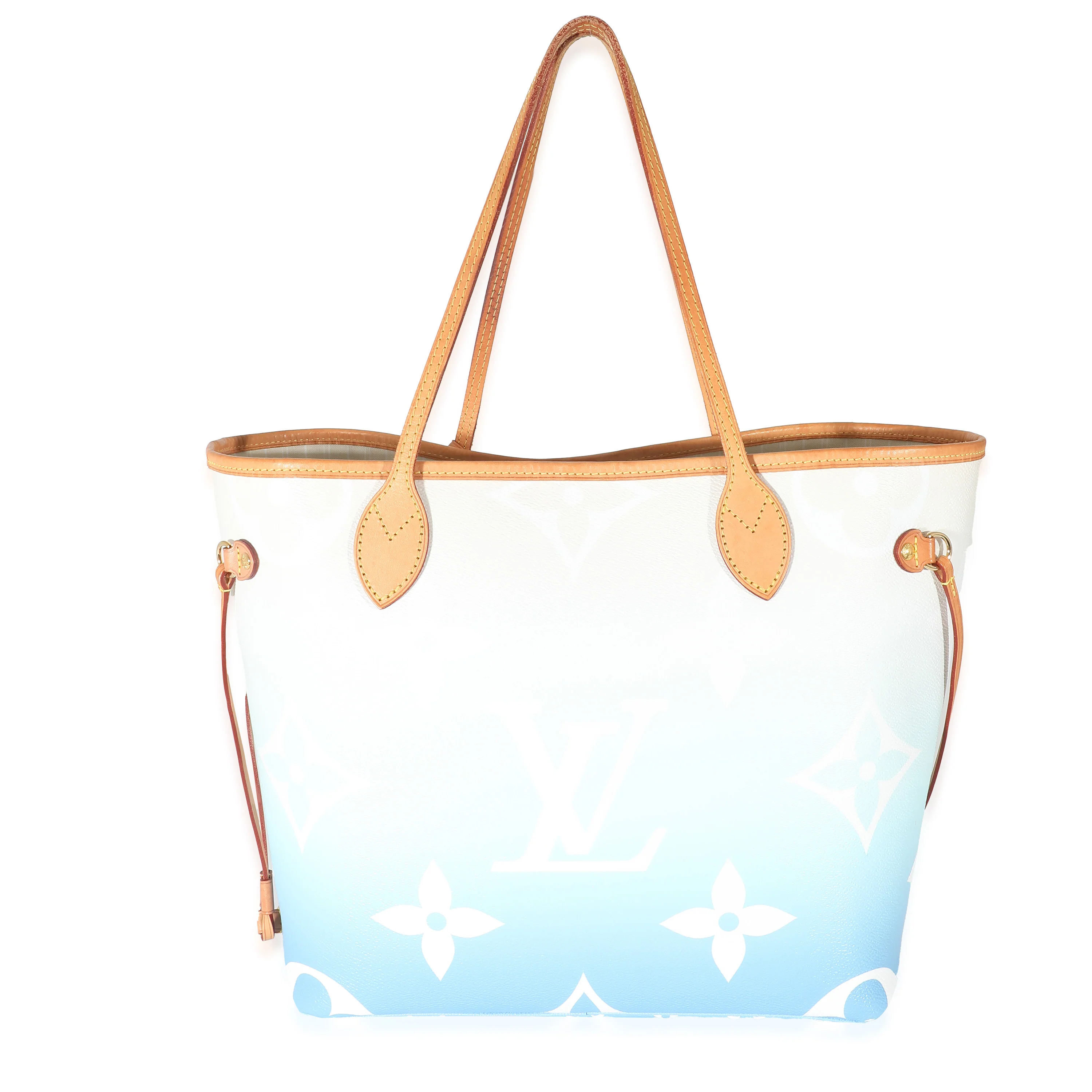 Louis Vuitton Blue White Giant Monogram Canvas By The Pool Neverfull MM - Image 3