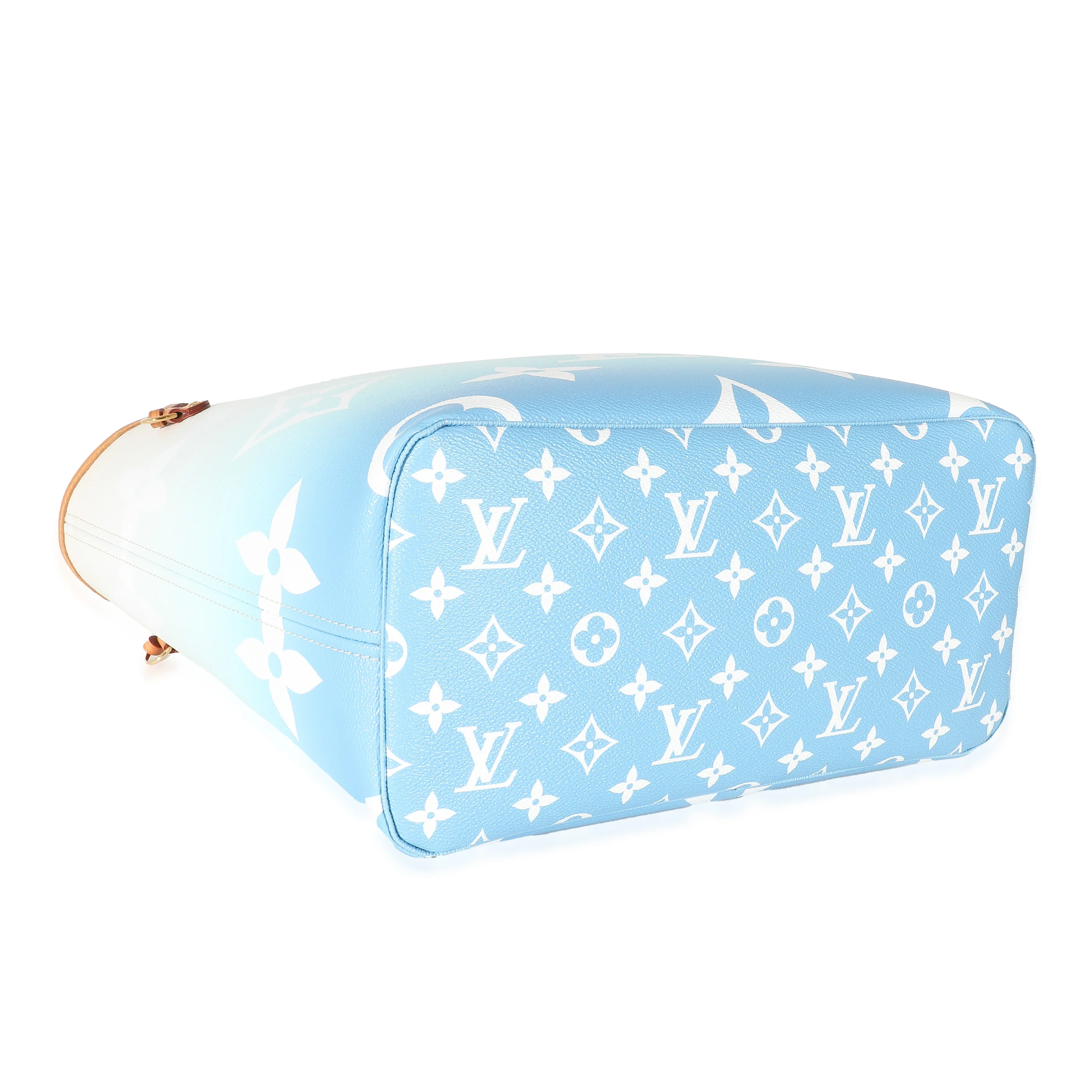 Louis Vuitton Blue White Giant Monogram Canvas By The Pool Neverfull MM - Image 6