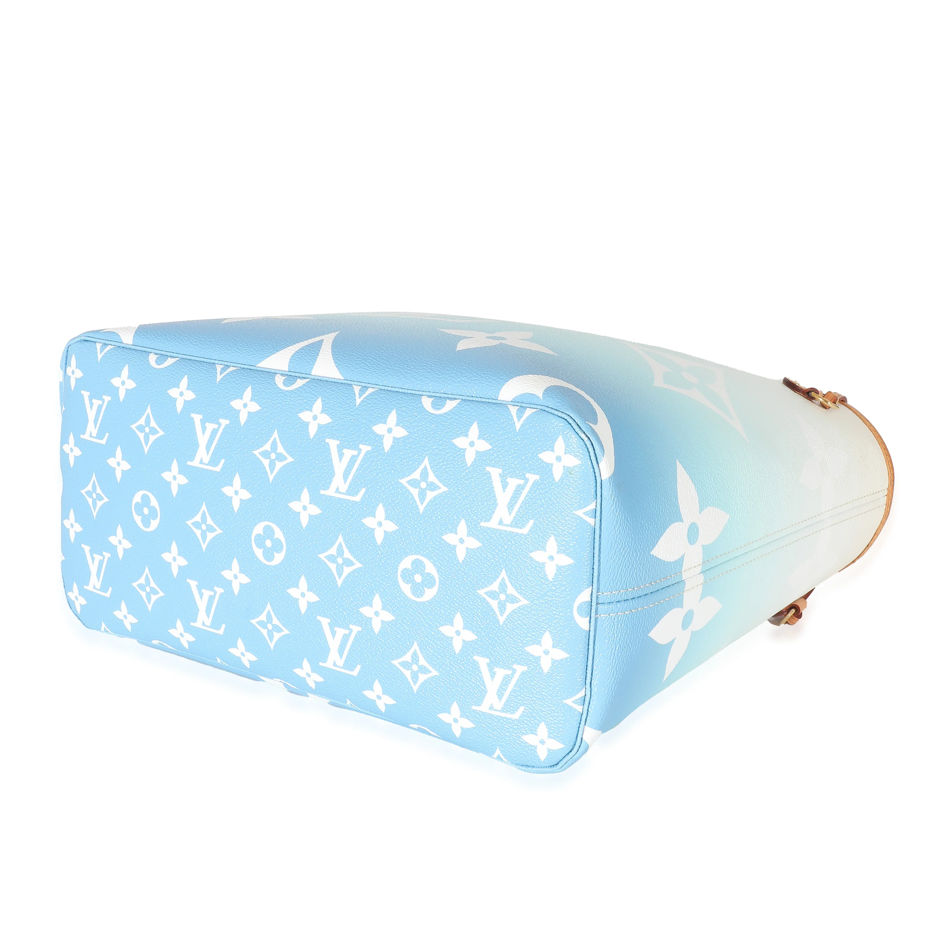 Louis Vuitton Blue White Giant Monogram Canvas By The Pool Neverfull MM - Image 7