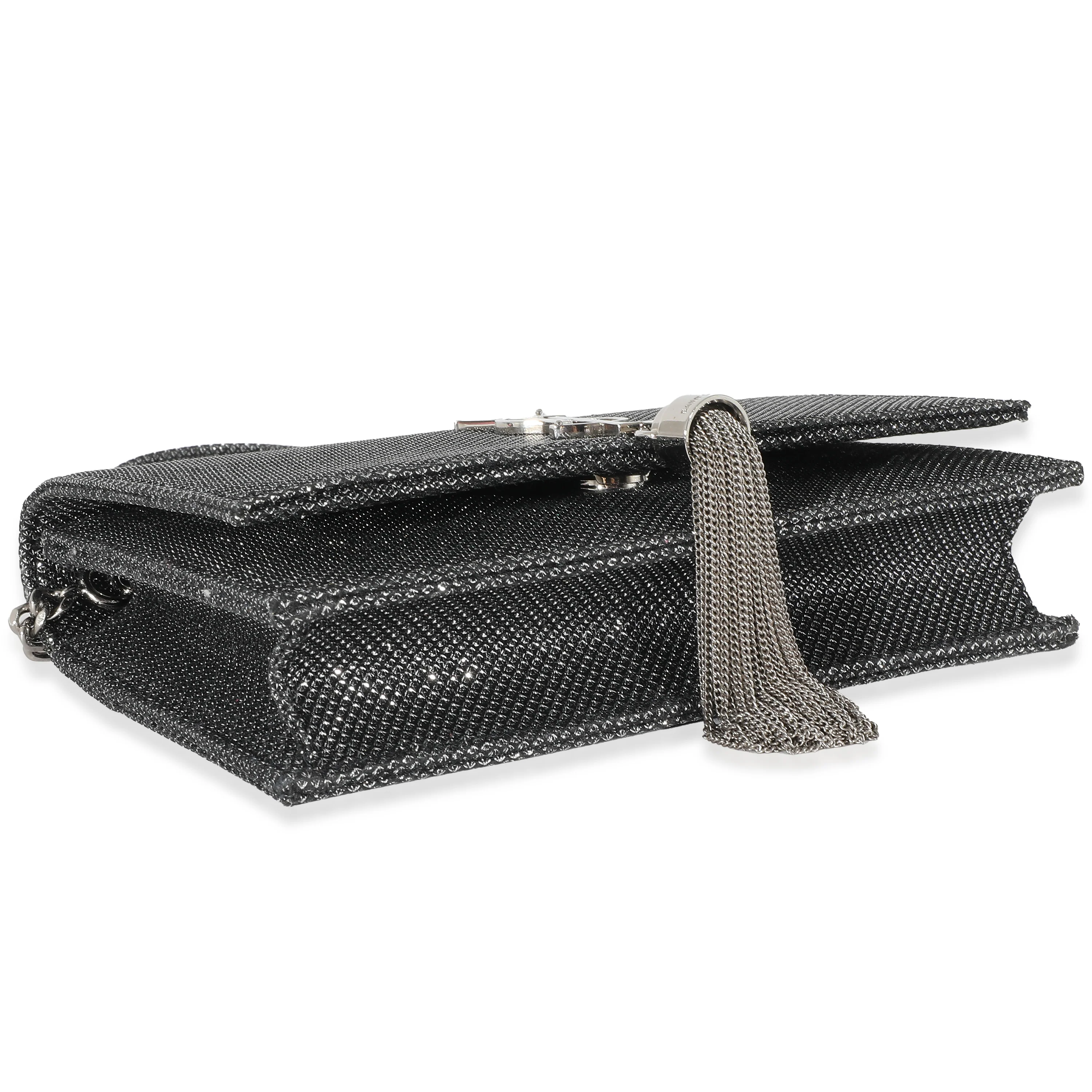 Silver Embossed Kate Tassel Chain Wallet - Image 5