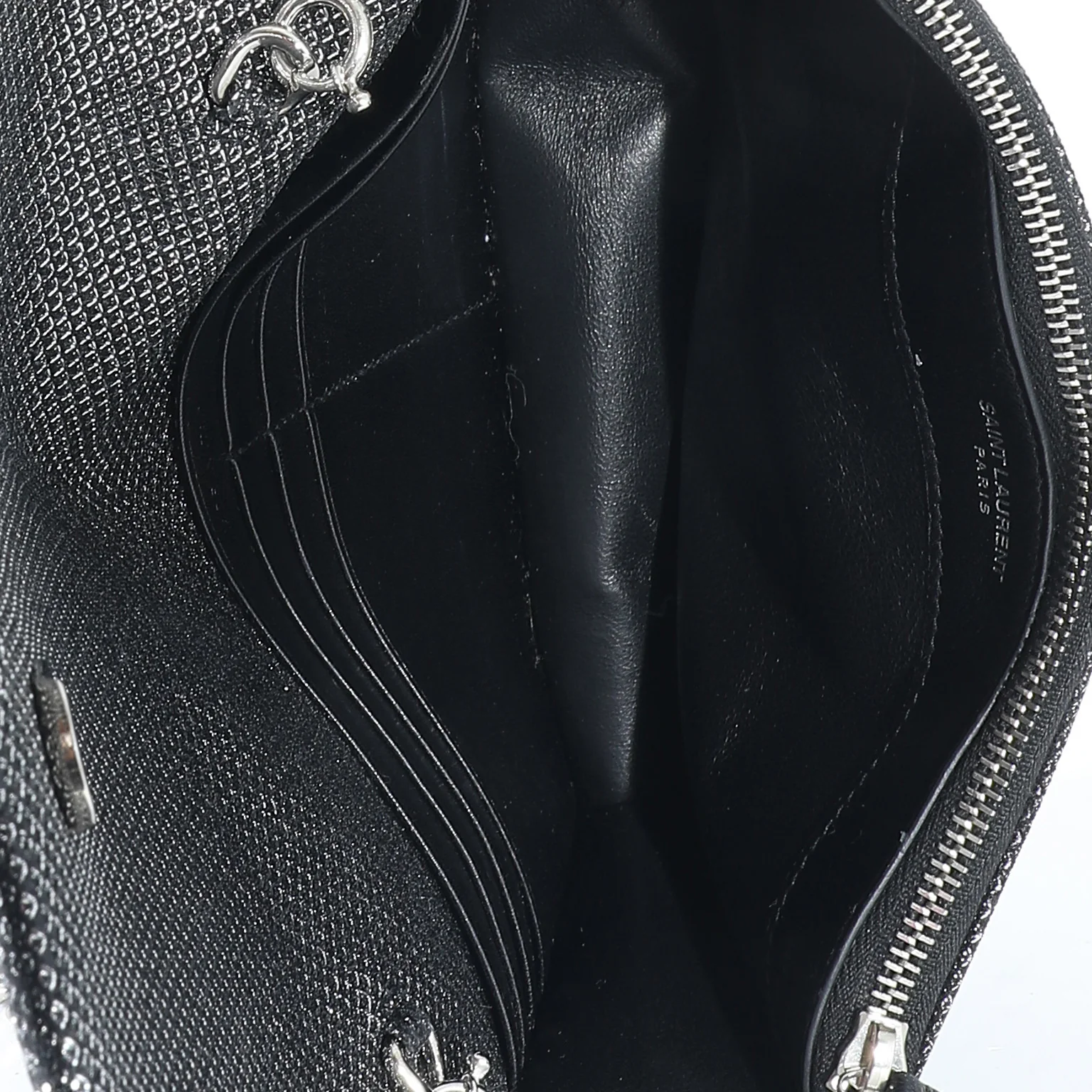 Silver Embossed Kate Tassel Chain Wallet - Image 8