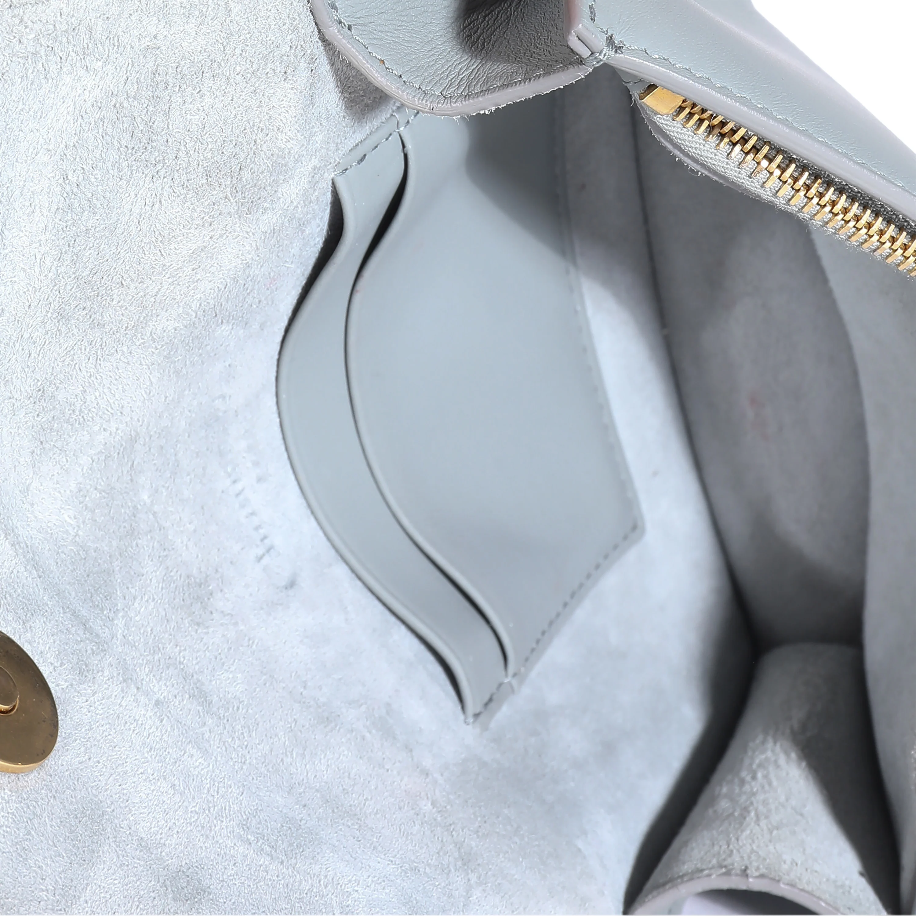 Grey Calfskin Saddle Belt Pouch - Image 4