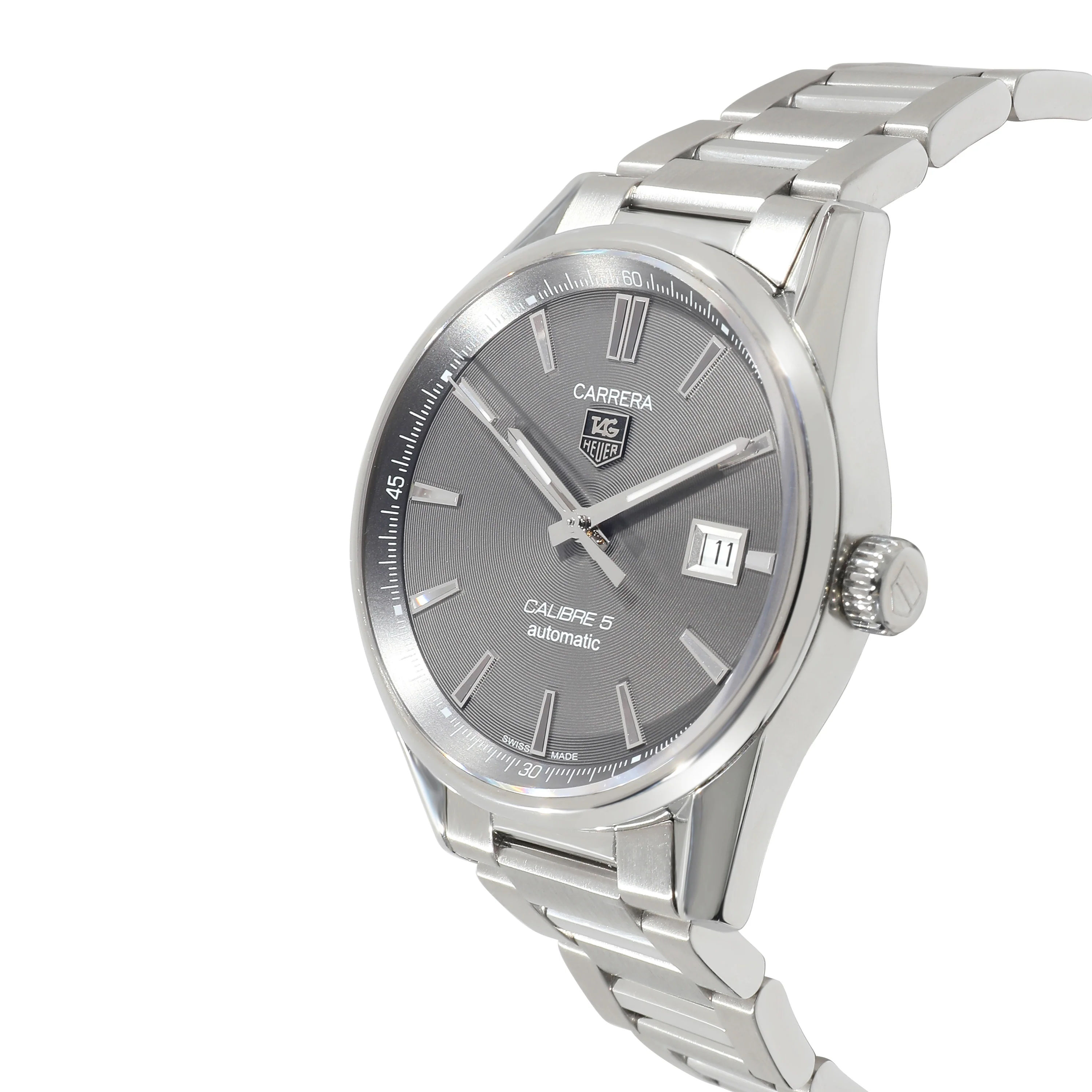 Tag Heuer Carrera Calibre 5 WAR211C.BA0782 Mens Watch in Stainless Steel - Image 3