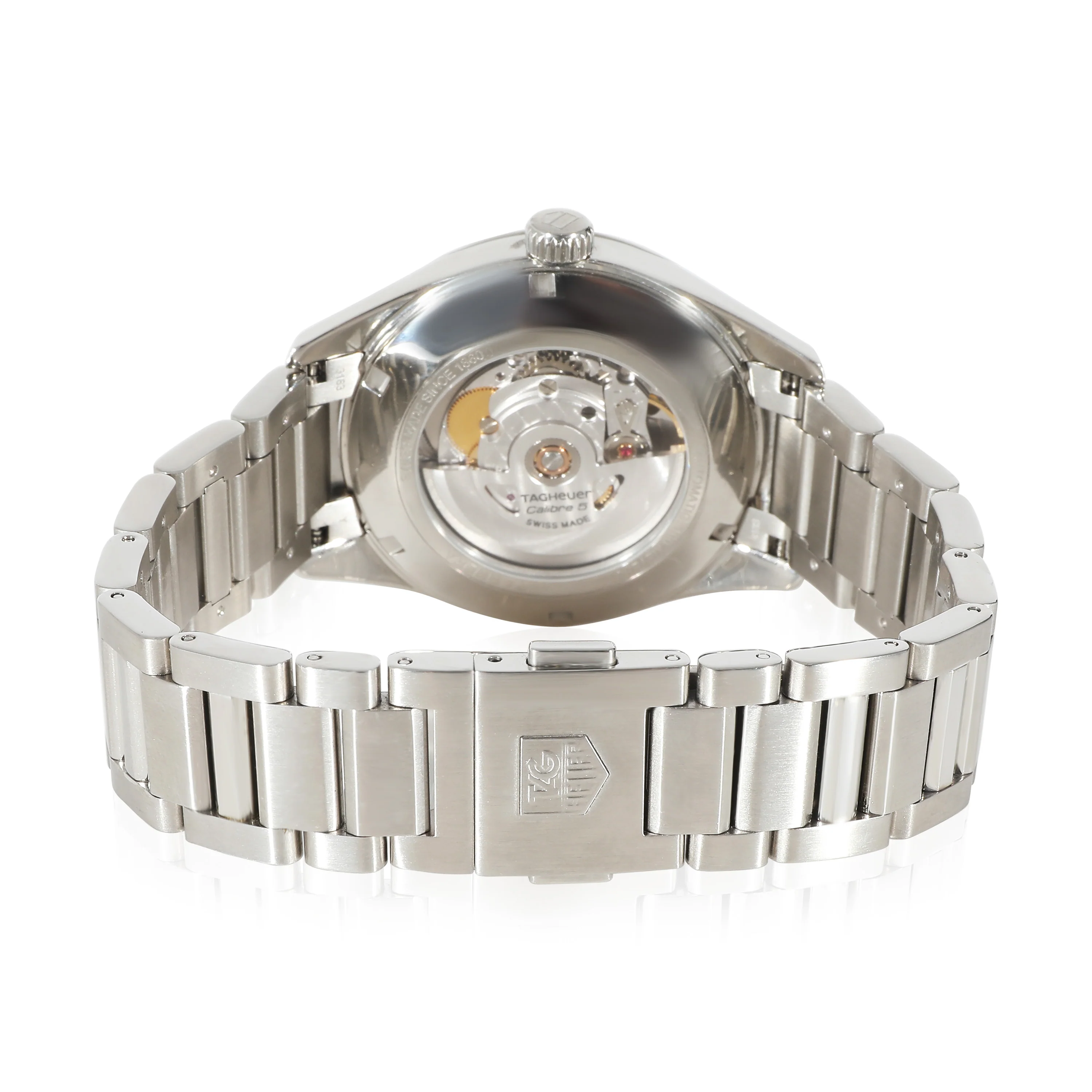 Tag Heuer Carrera Calibre 5 WAR211C.BA0782 Mens Watch in Stainless Steel - Image 4