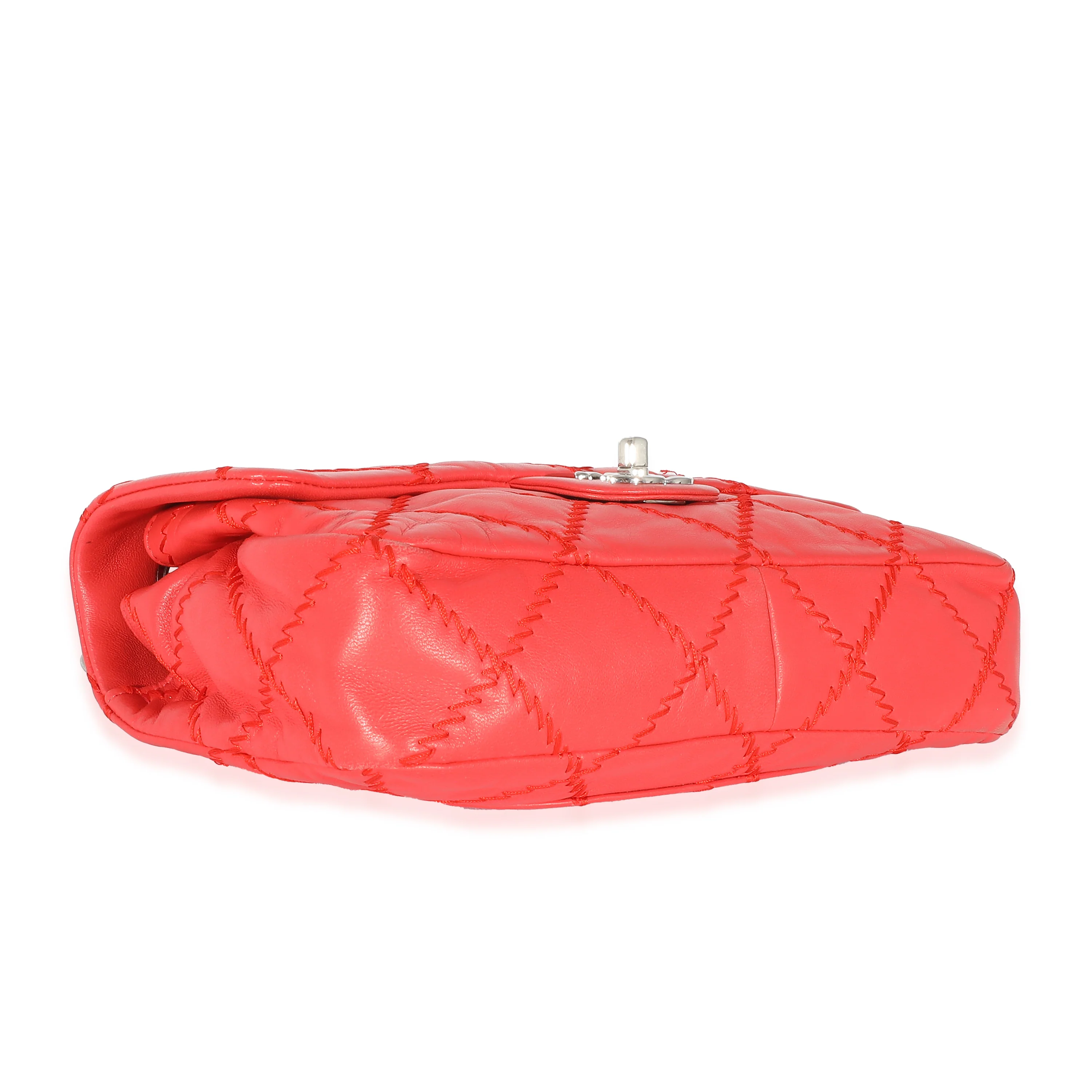 Chanel Red Lambskin Ultra Stitch Flap Bag - Image 6