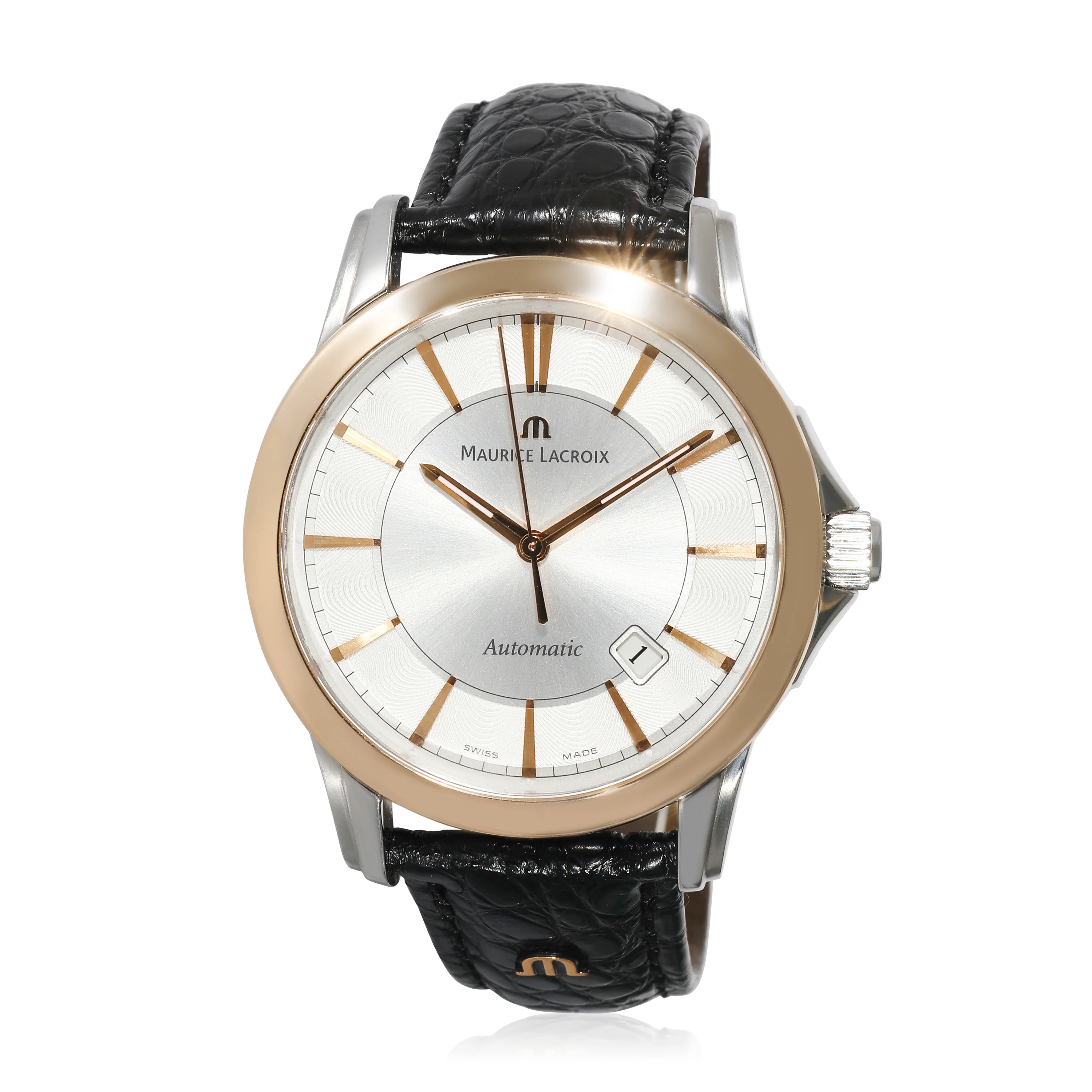 Maurice Lacroix Pontos PT6048 Mens Watch in 18kt Stainless Steel/Yellow Gold - Image 5