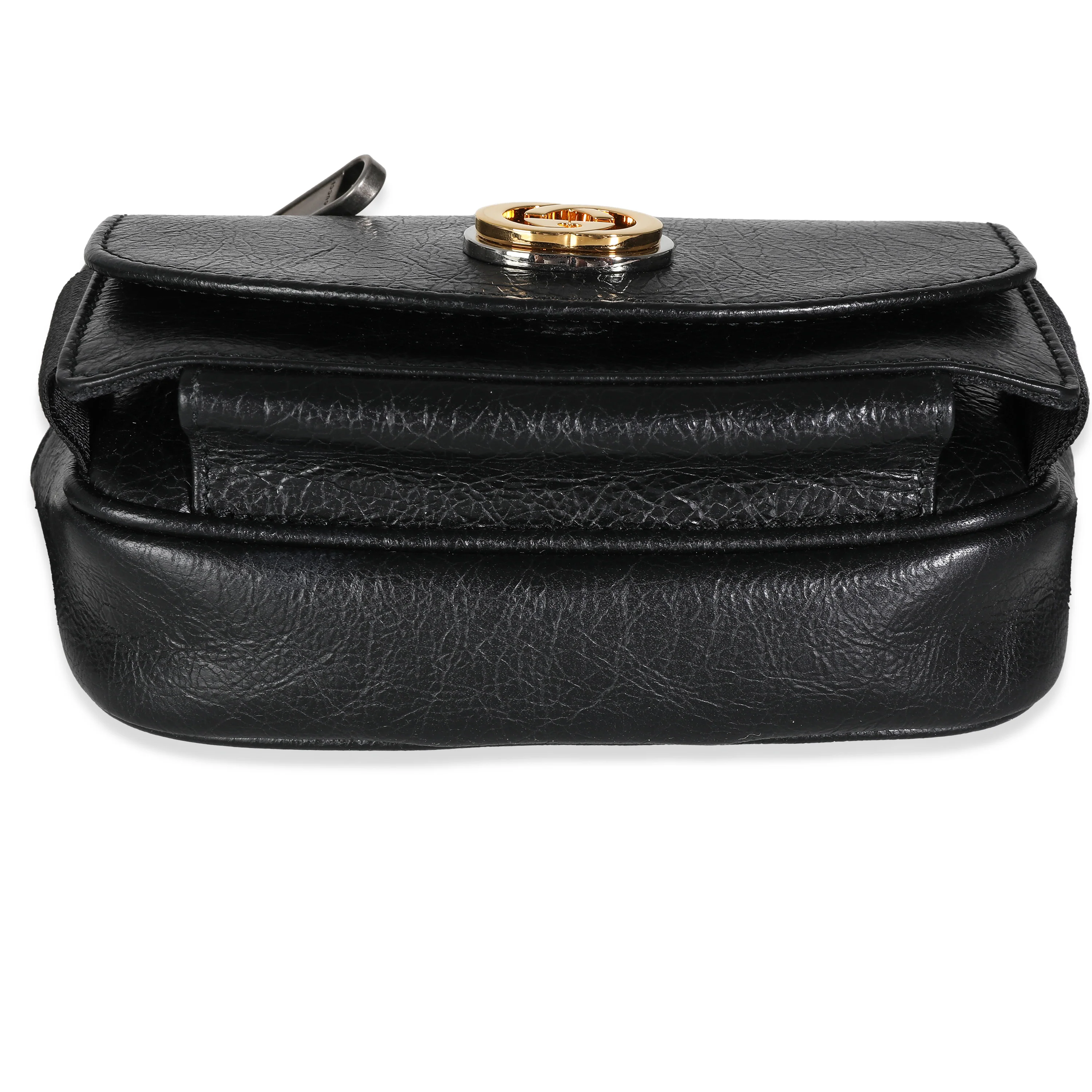 Black Cracked Calfskin Morpheus Belt Bag 70/28 - Image 5