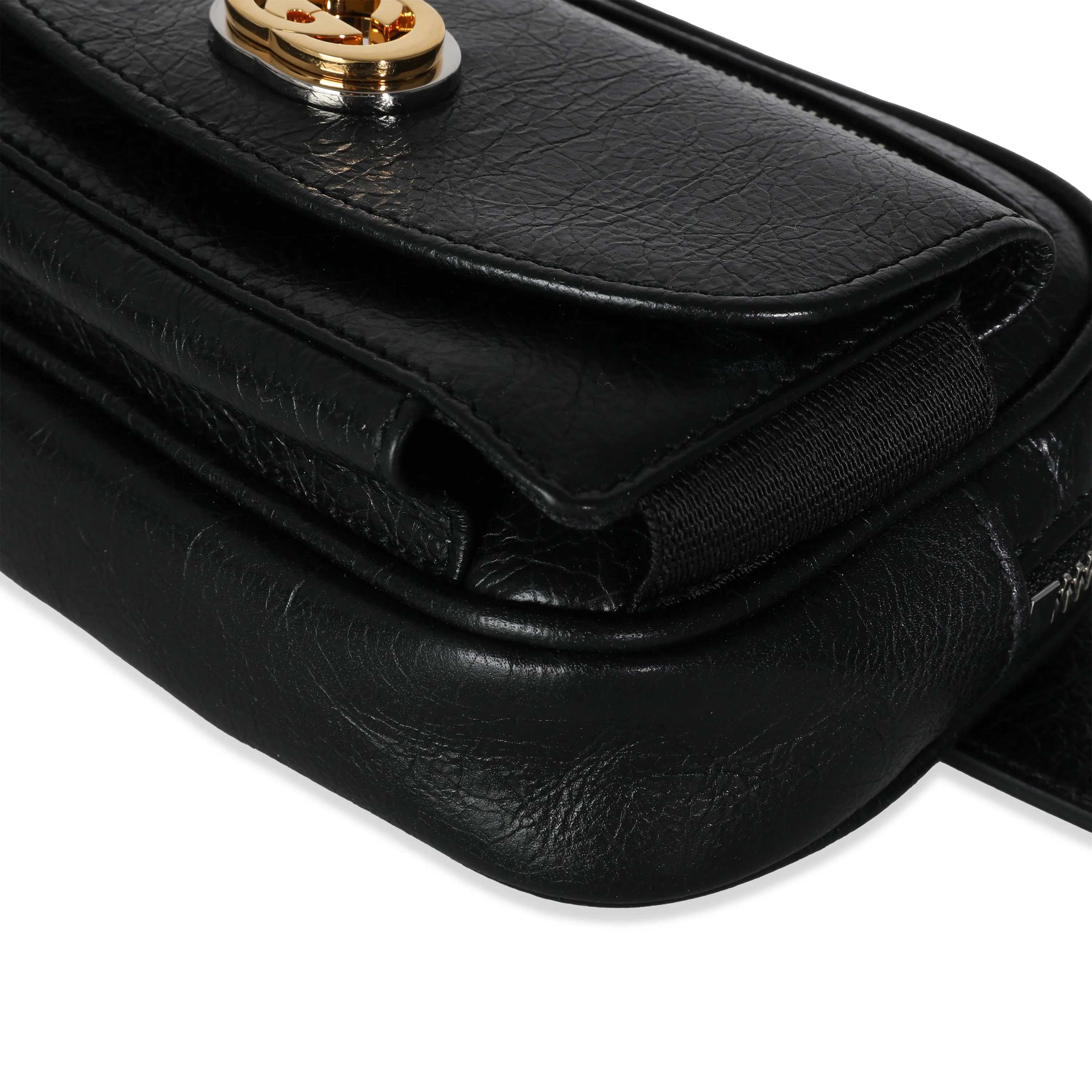 Black Cracked Calfskin Morpheus Belt Bag 70/28 - Image 7