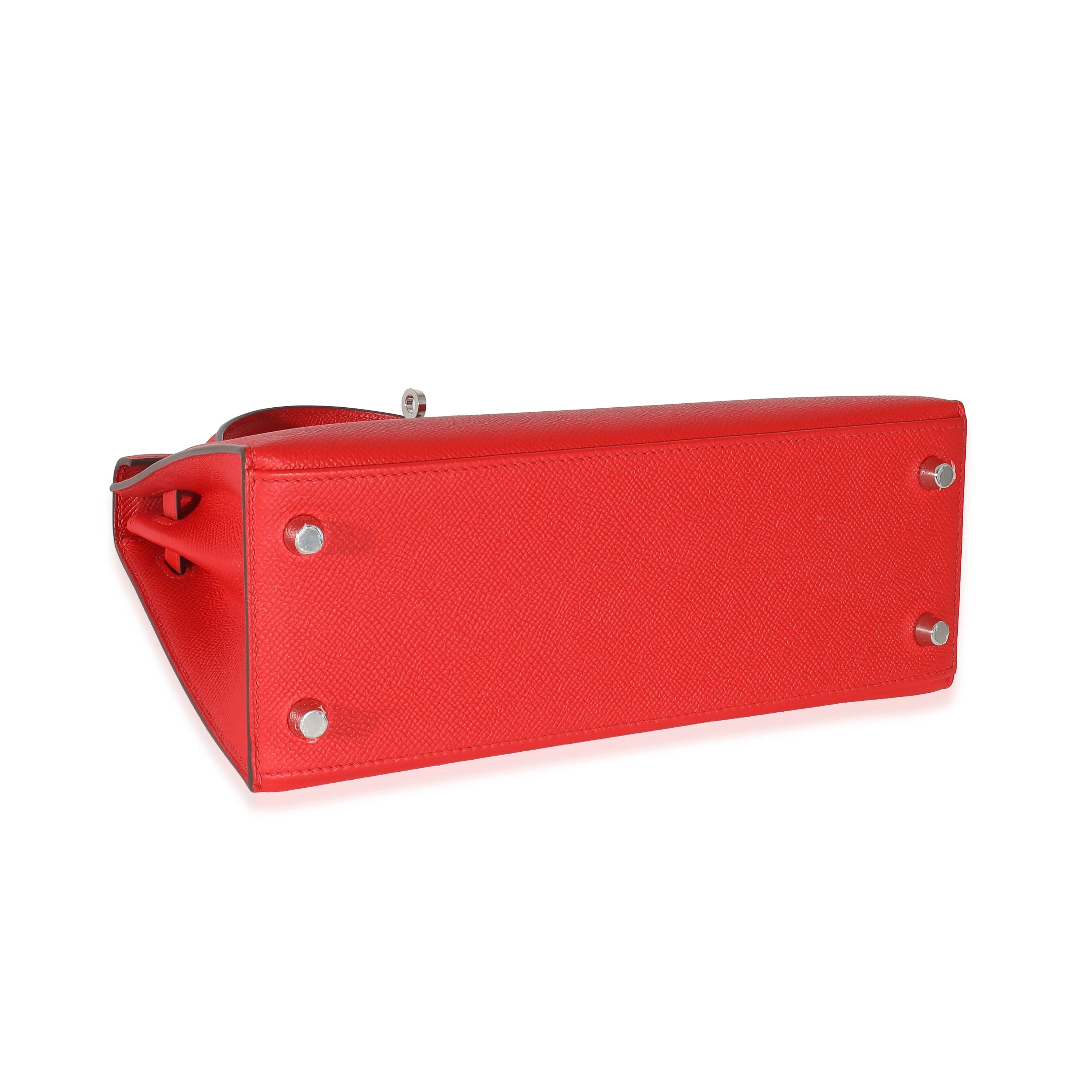 Epsom Rouge Casaque Kelly Sellier 25 PHW - Image 4