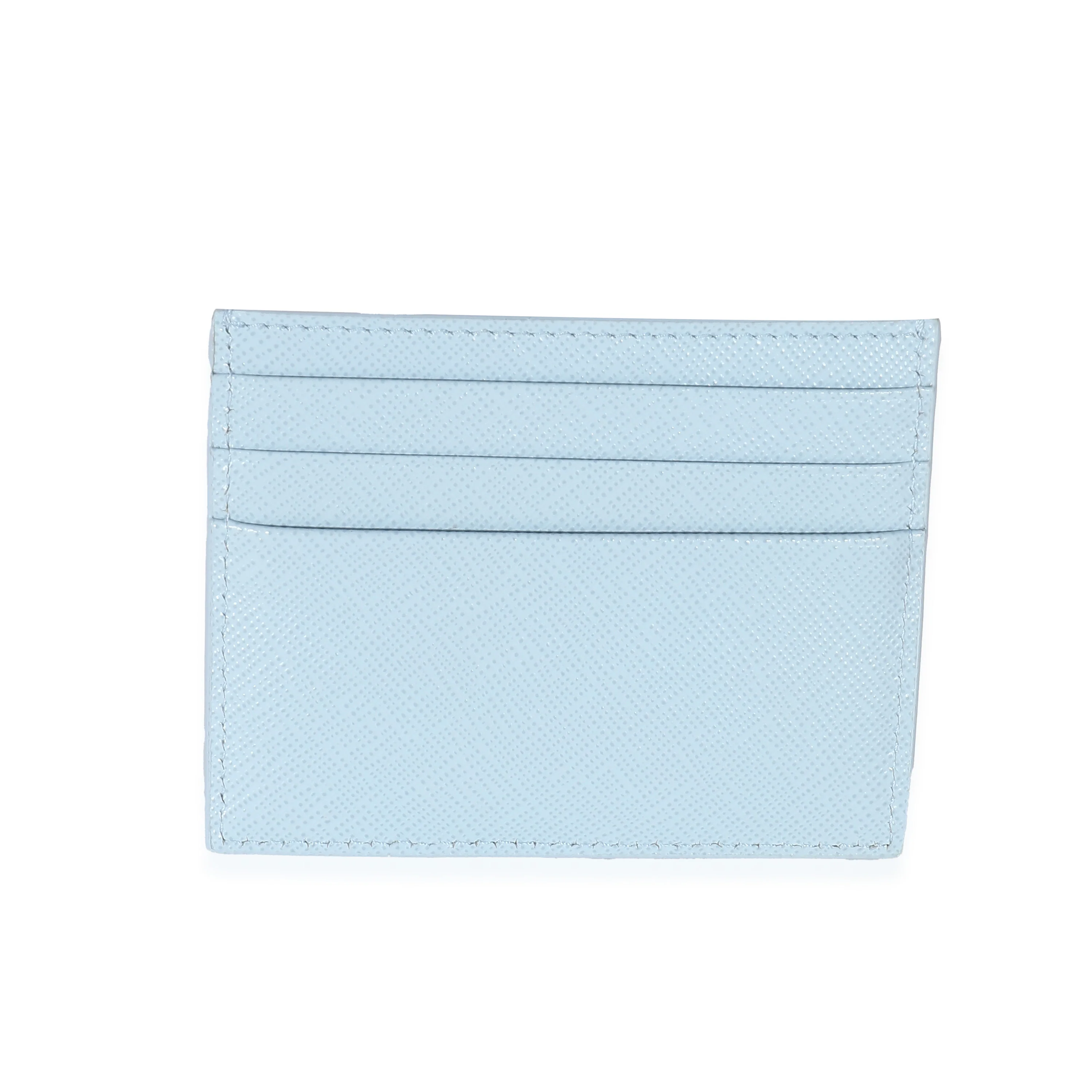 Prada Blue Saffiano Leather Card Holder - Image 3