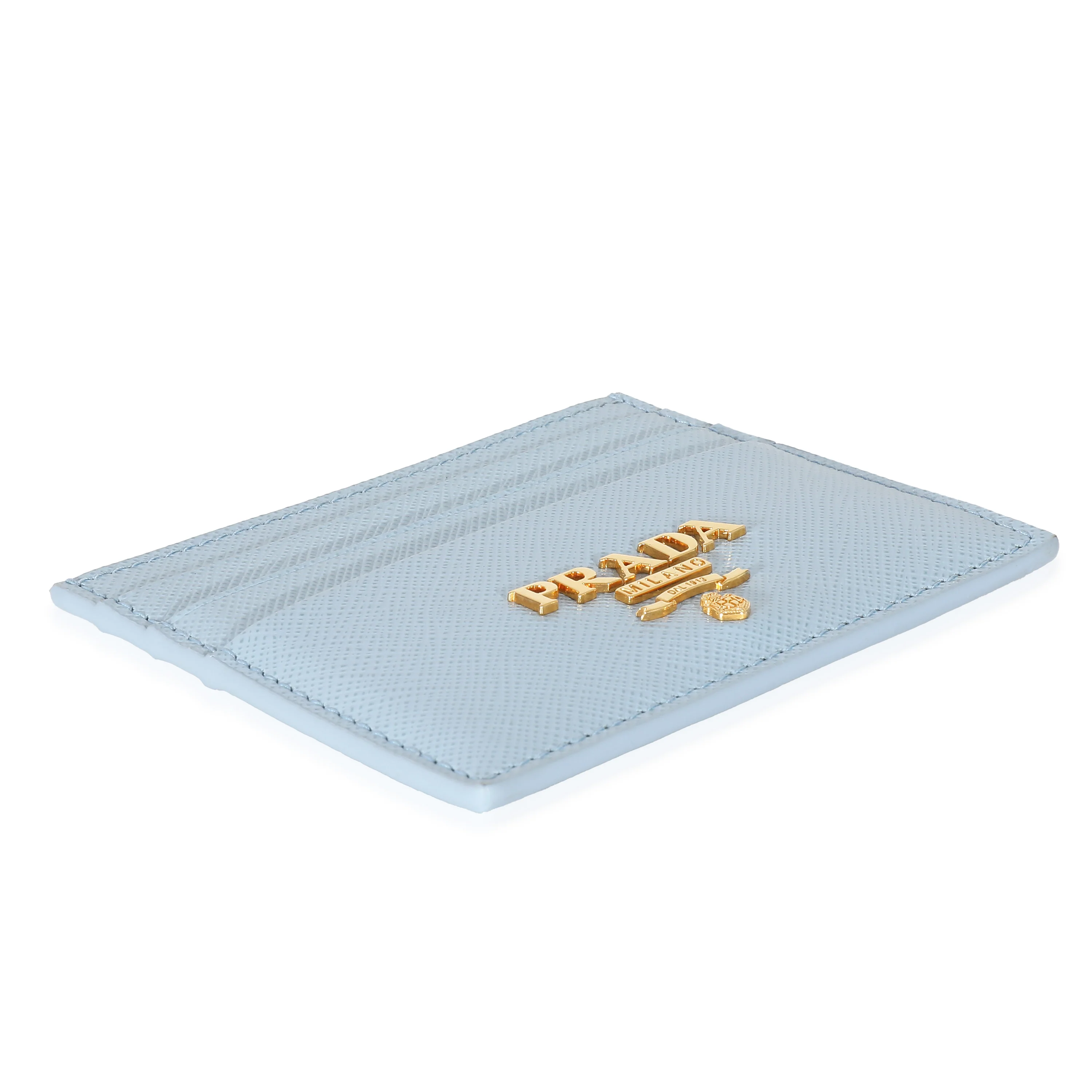 Prada Blue Saffiano Leather Card Holder - Image 5