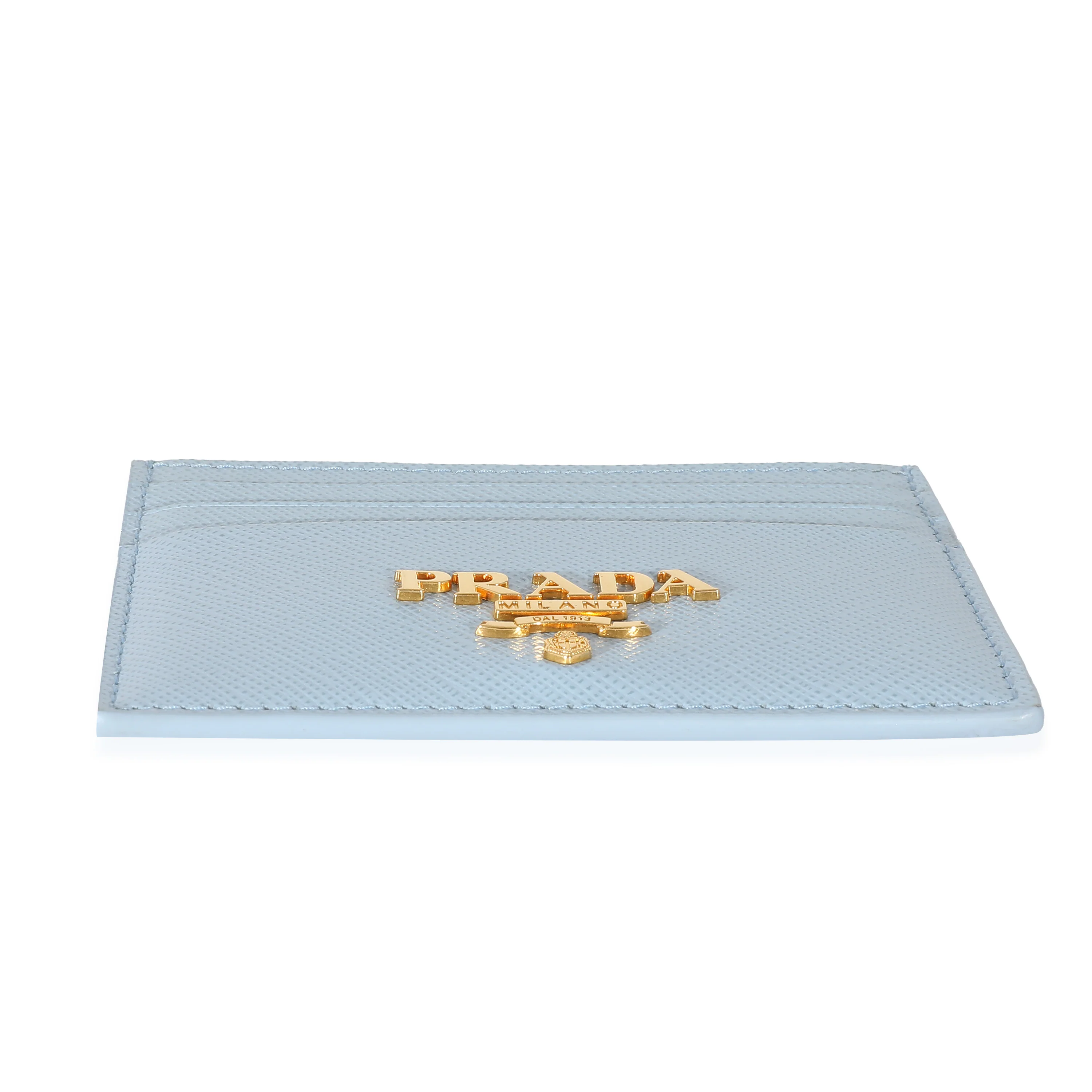 Prada Blue Saffiano Leather Card Holder - Image 6
