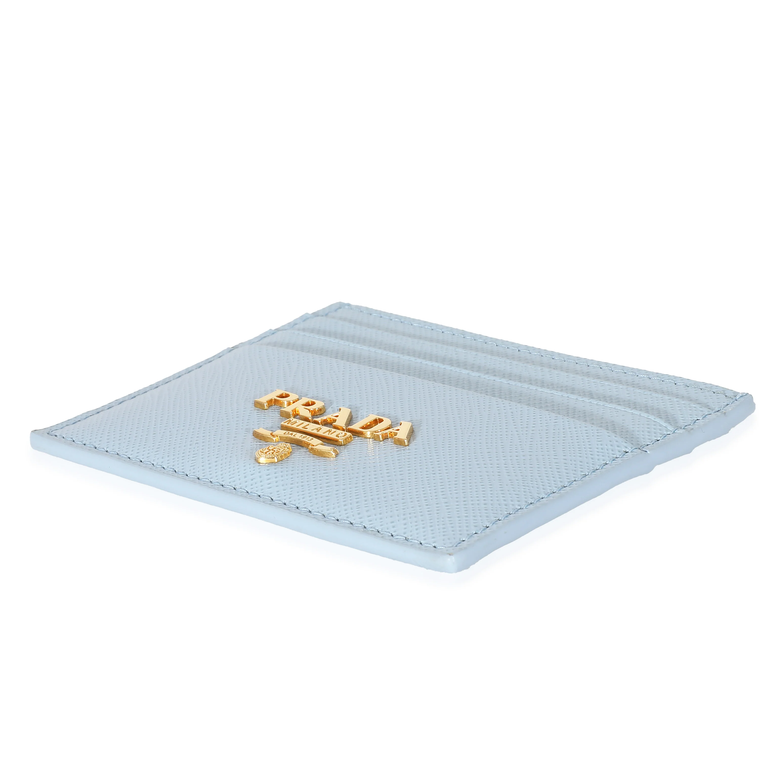 Prada Blue Saffiano Leather Card Holder - Image 7