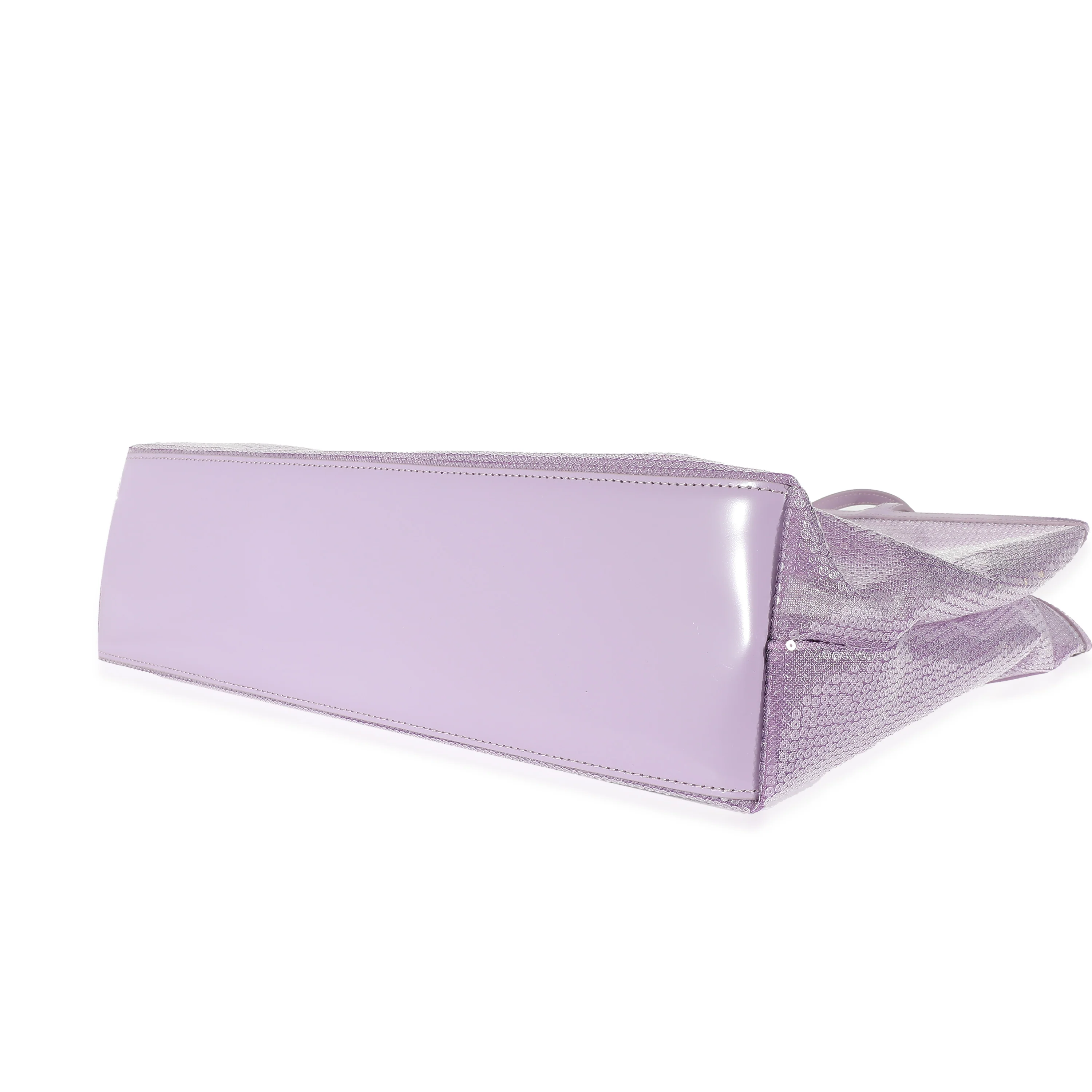 Prada Purple Mesh Sequin Logo Tote - Image 5