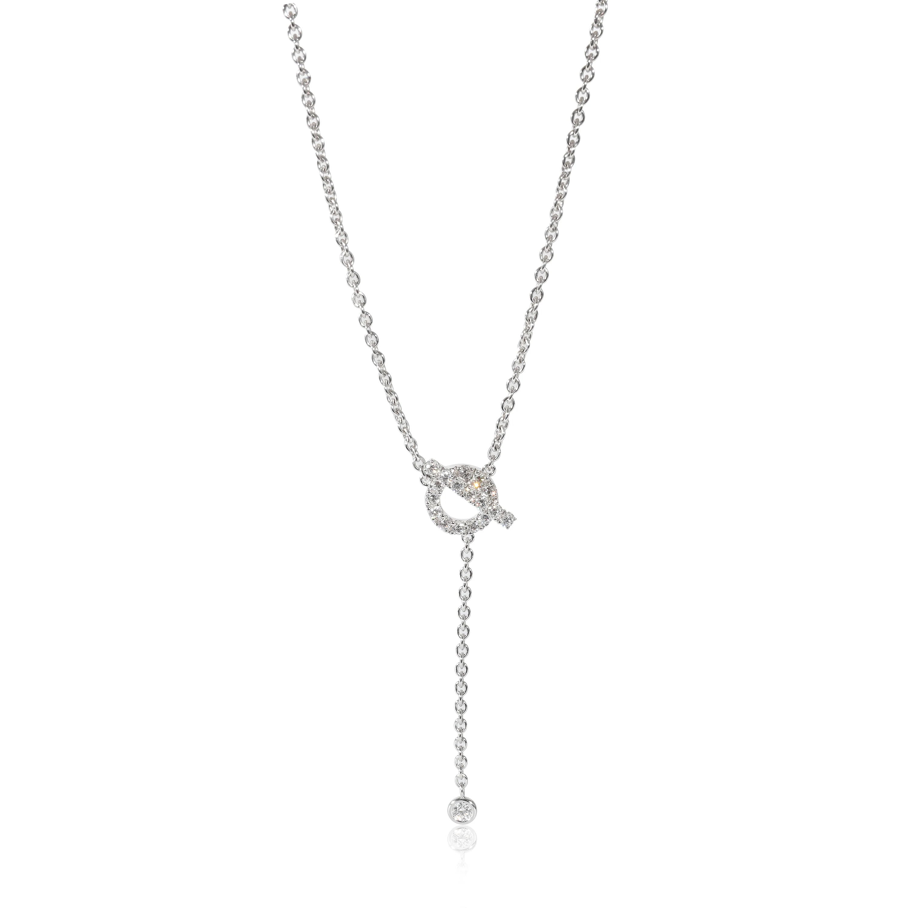 Finesse Fashion Necklace in 18k White Gold 0.55 CTW