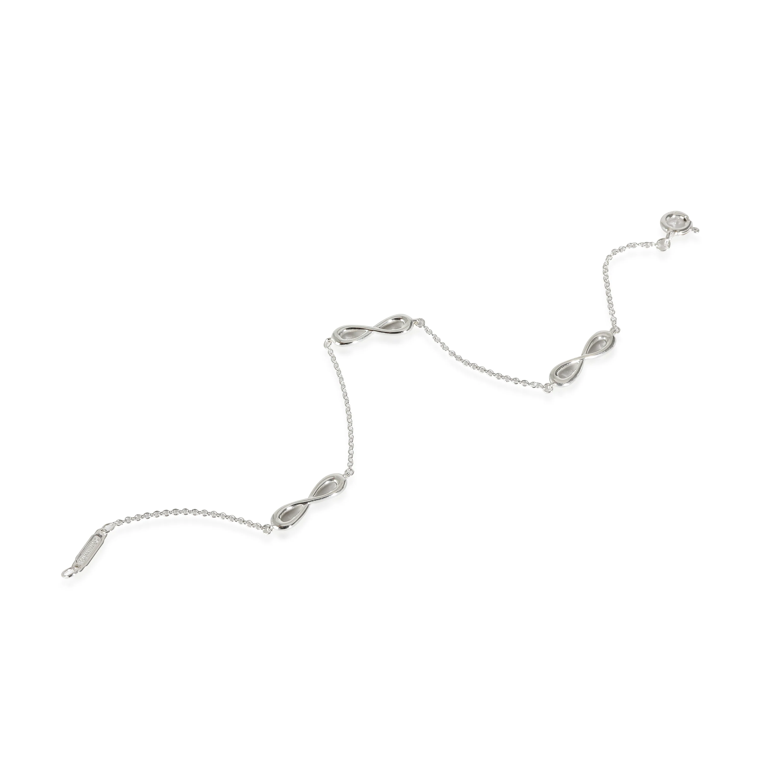 Infinity 3 Stations Bracelet in Sterling Silver - Image 2