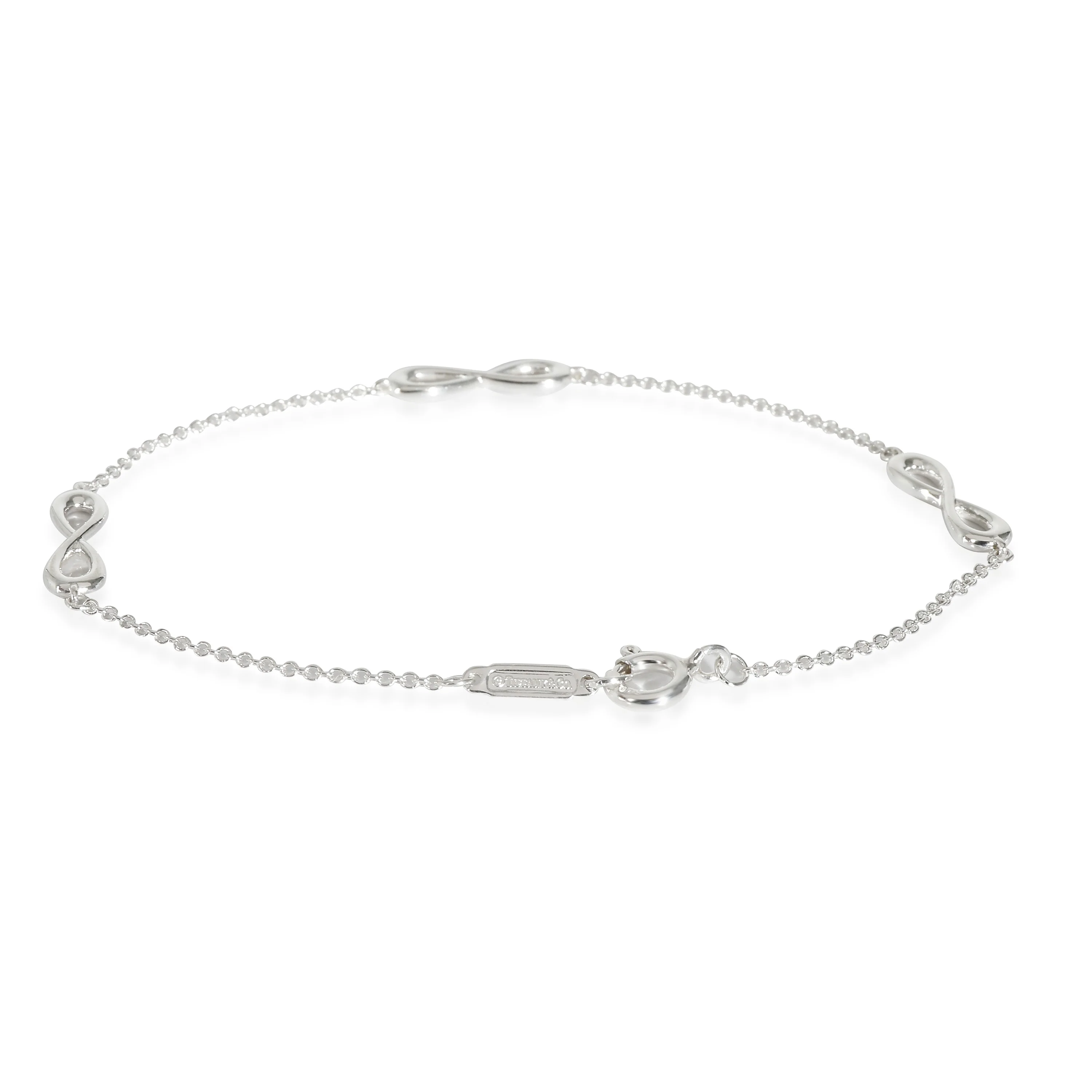 Infinity 3 Stations Bracelet in Sterling Silver - Image 3